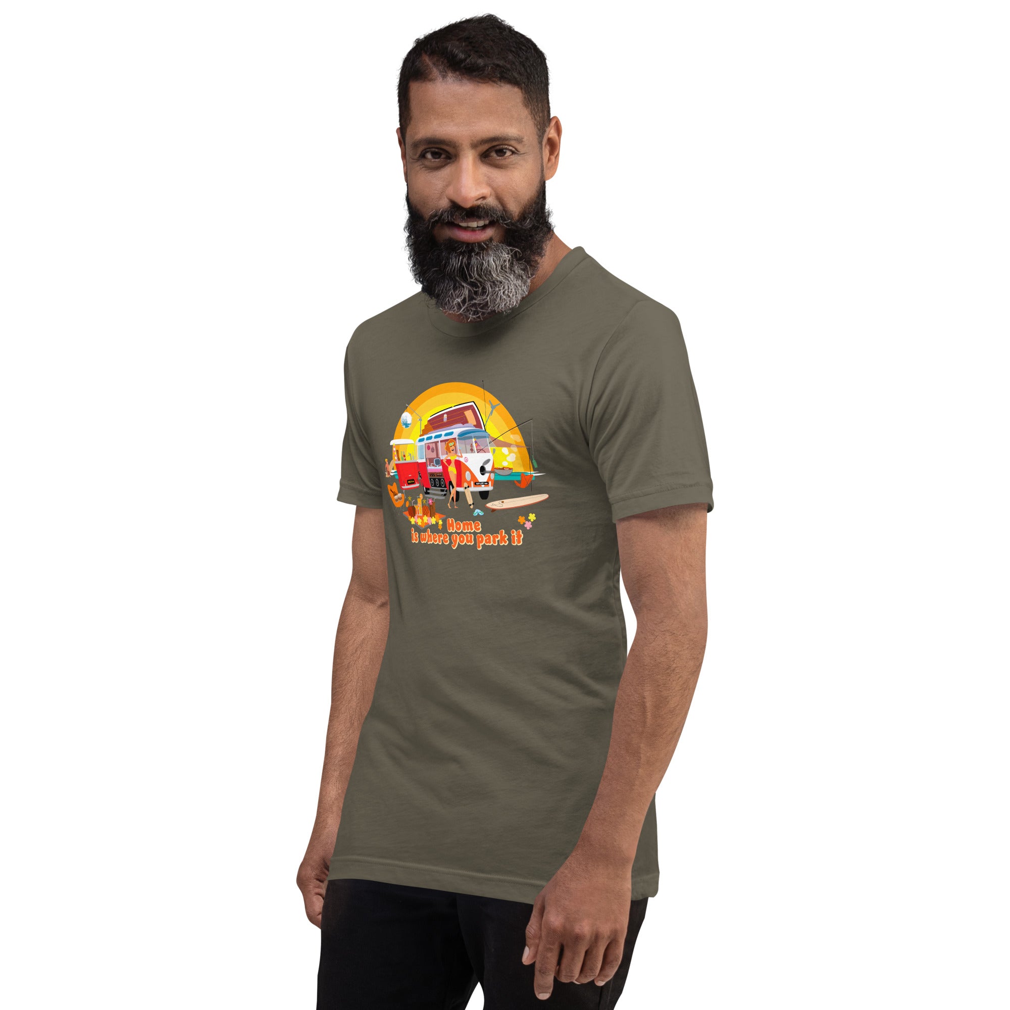 T-shirt en coton unisexe Ultra Combi sur couleurs verts