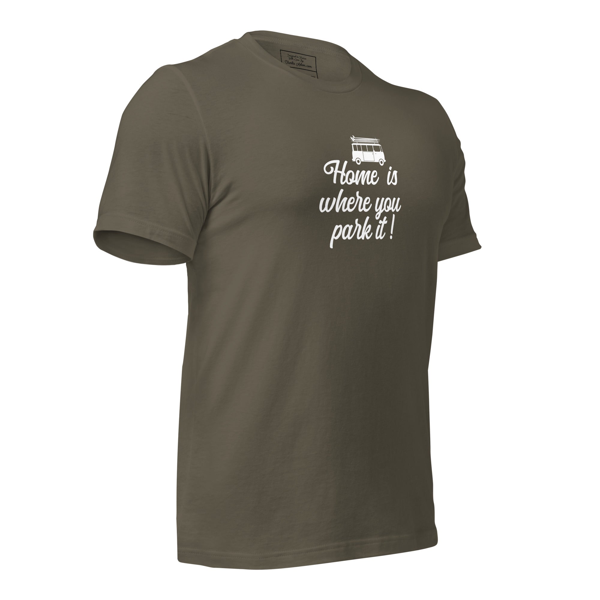Unisex cotton t-shirt White Surf Combi on greens