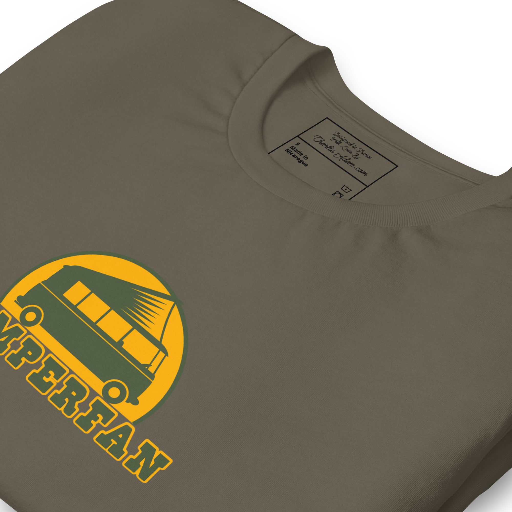 T-shirt en coton unisexe Camperfan sur verts