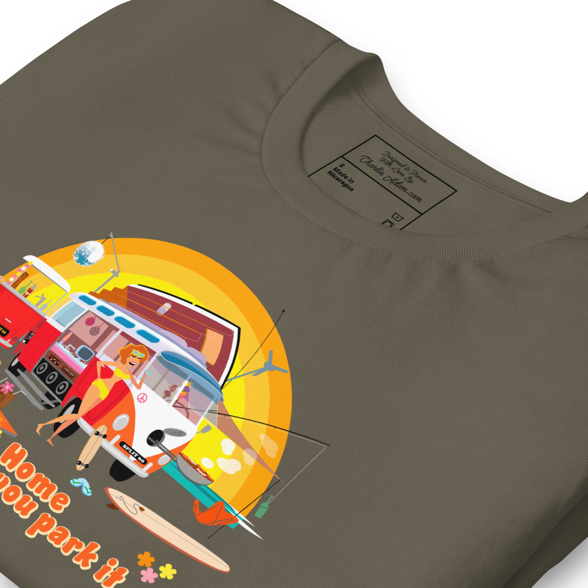 T-shirt en coton unisexe Ultra Combi sur couleurs verts