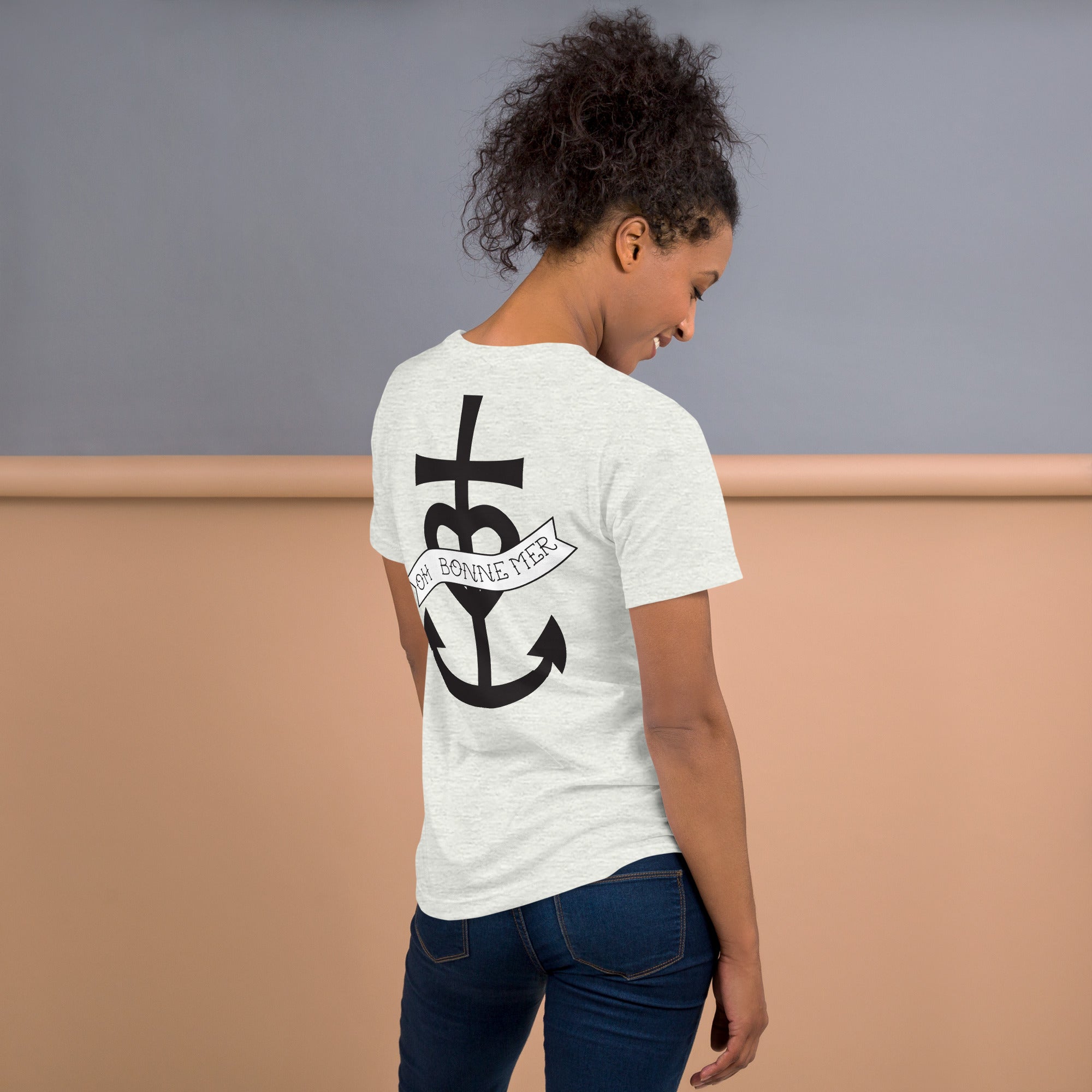 Unisex t-shirt Oh Bonne Mer 1 large printed pattern (back)