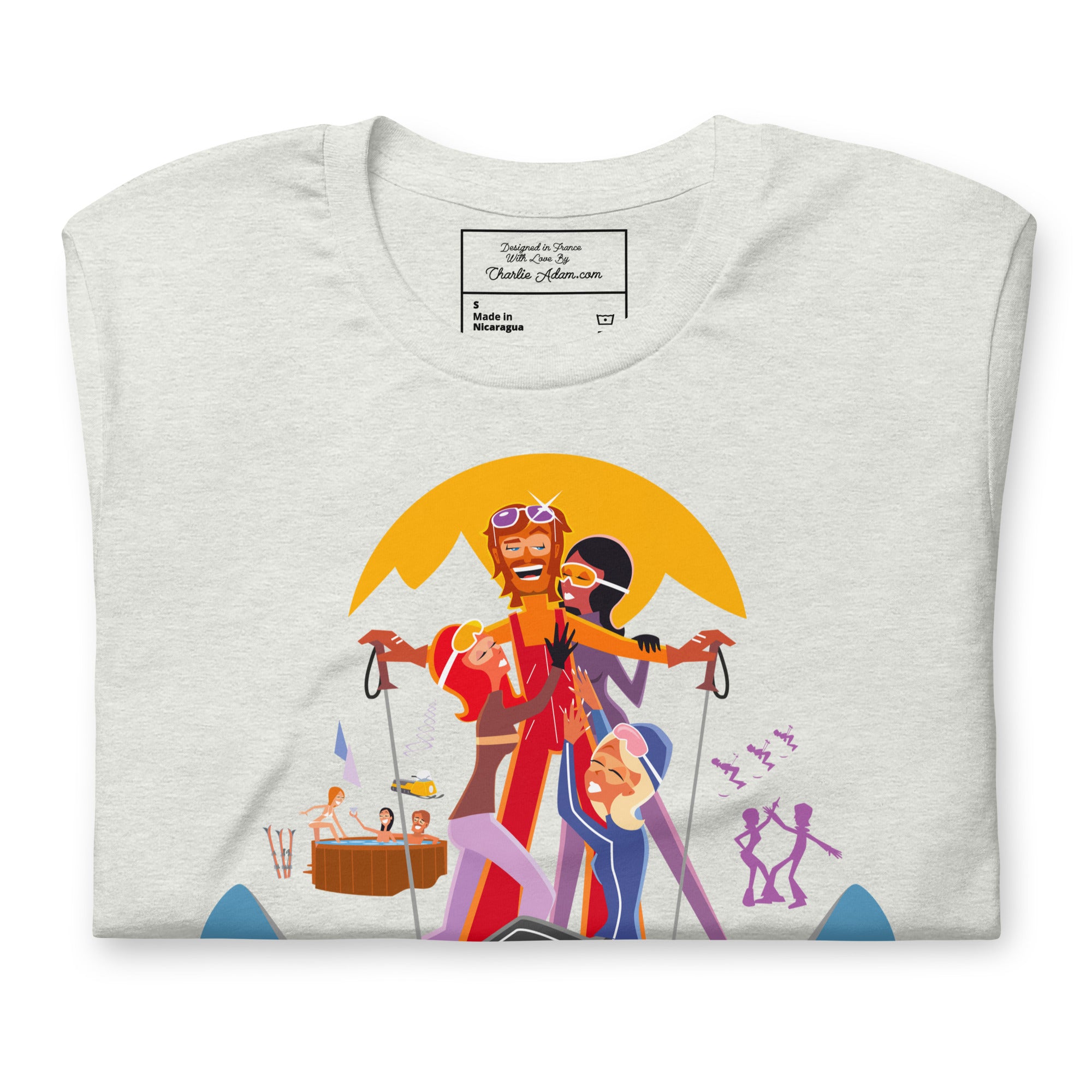 T-shirt en coton unisexe Love instructor First lesson free sur couleurs claires