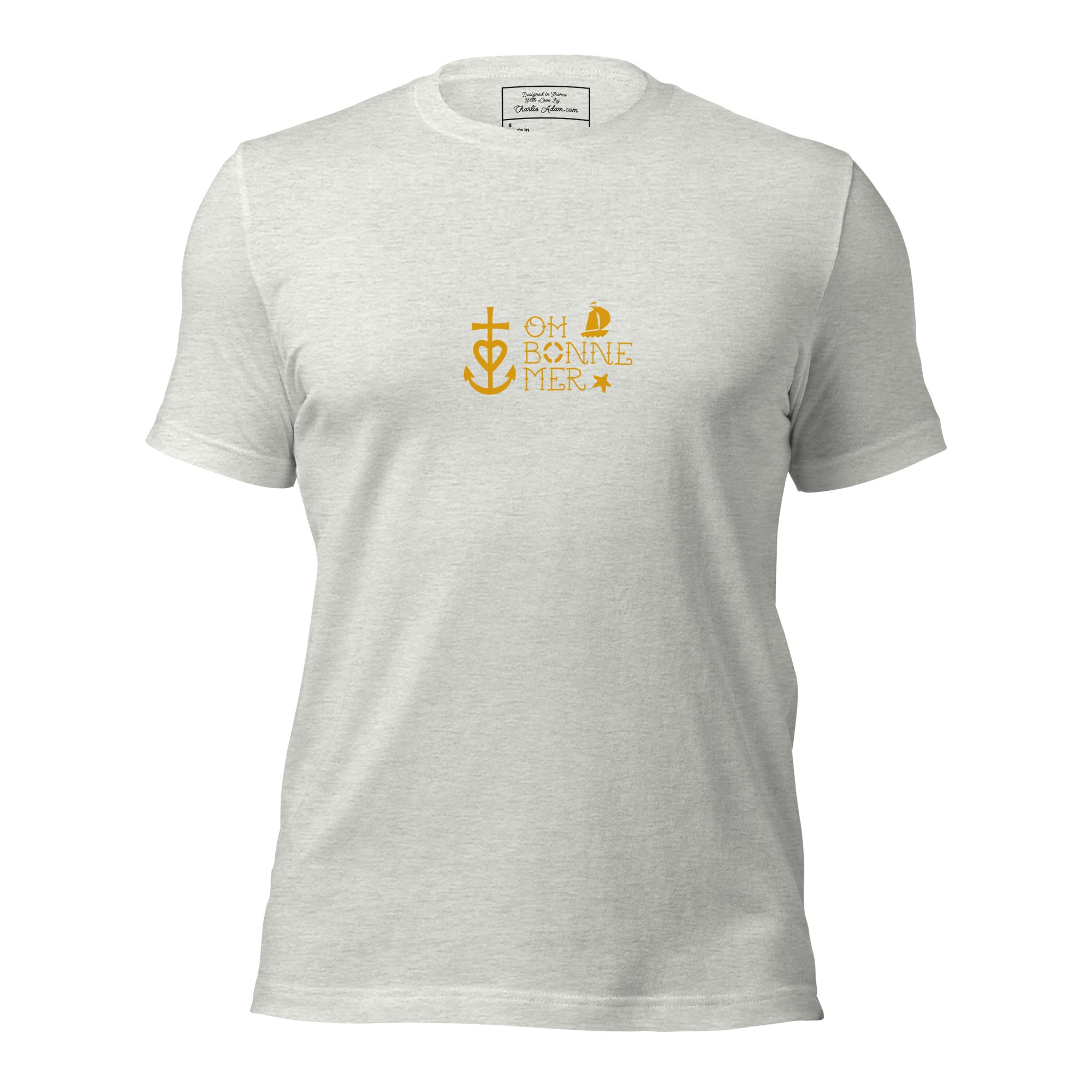 T-shirt en coton unisexe Oh Bonne Mer 2 sur couleurs claires