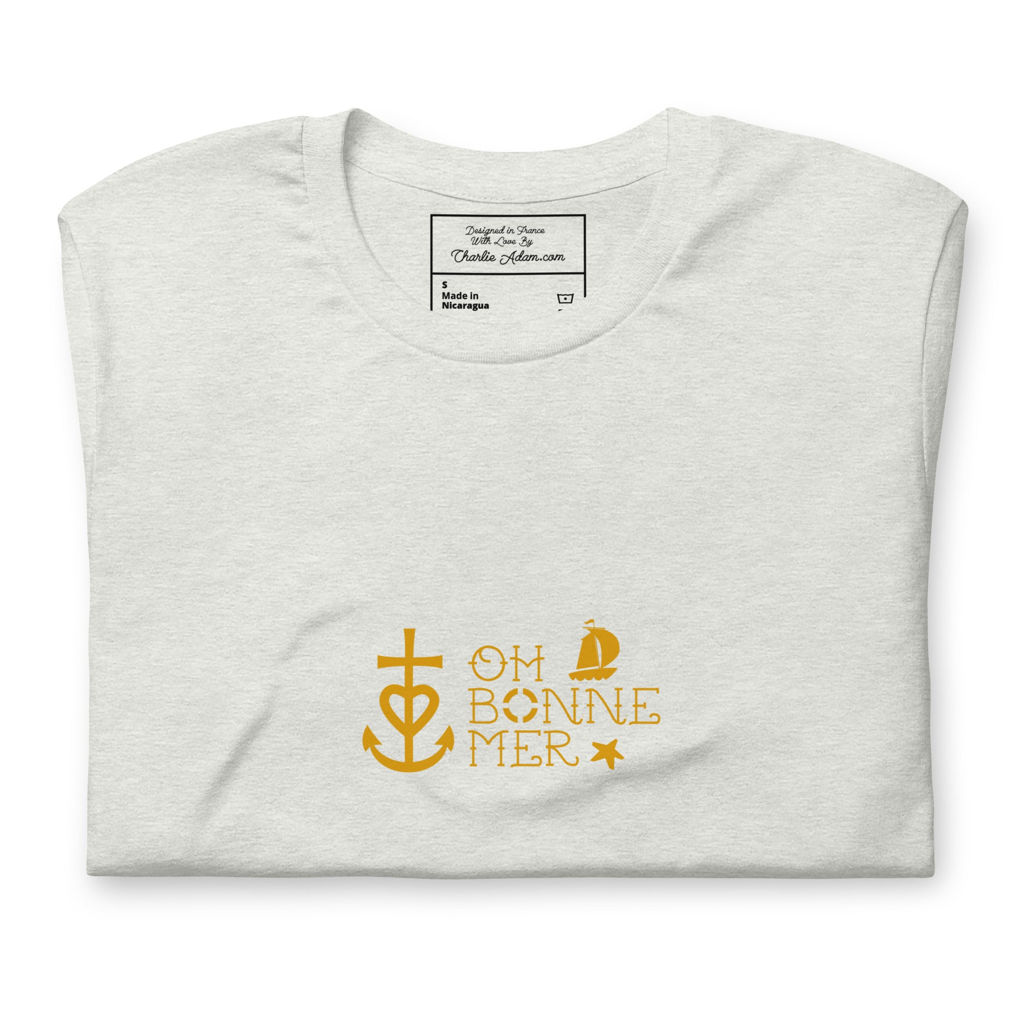 T-shirt en coton unisexe Oh Bonne Mer 2 sur couleurs claires
