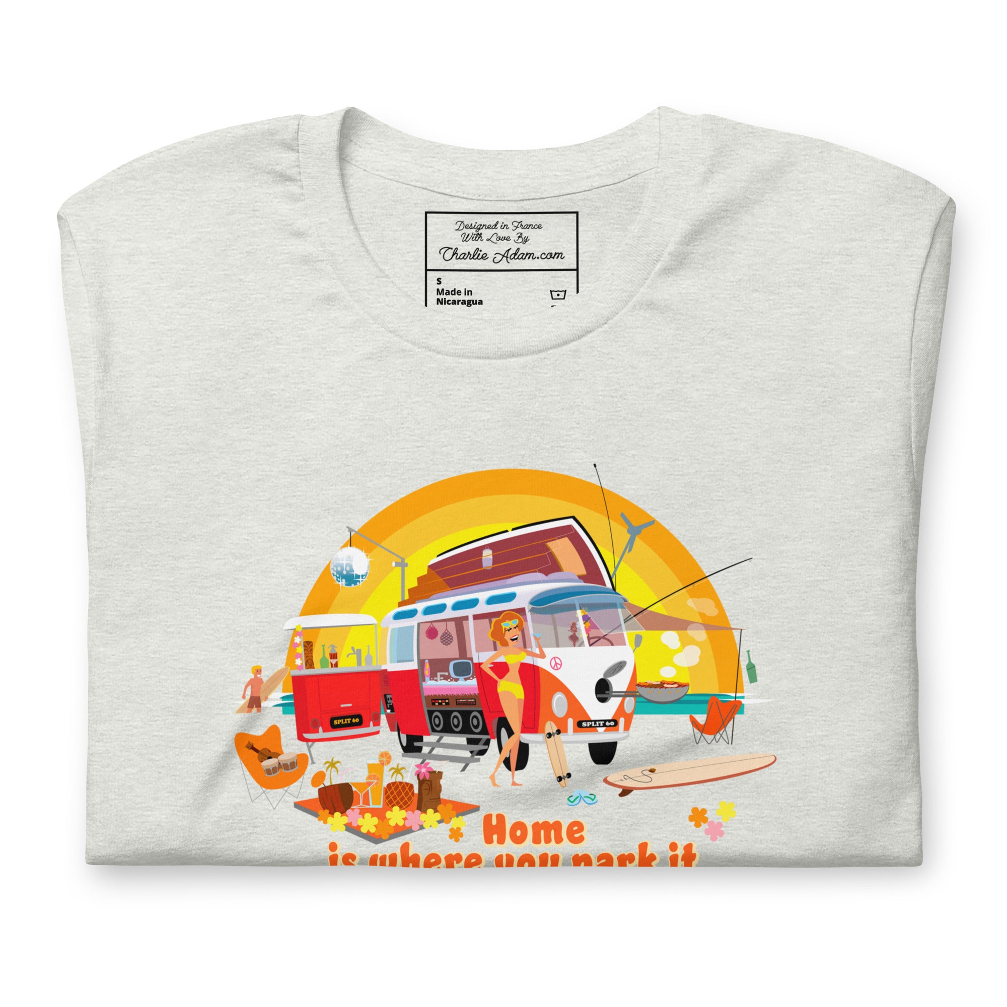 Unisex cotton t-shirt Ultra Combi on light heather colors