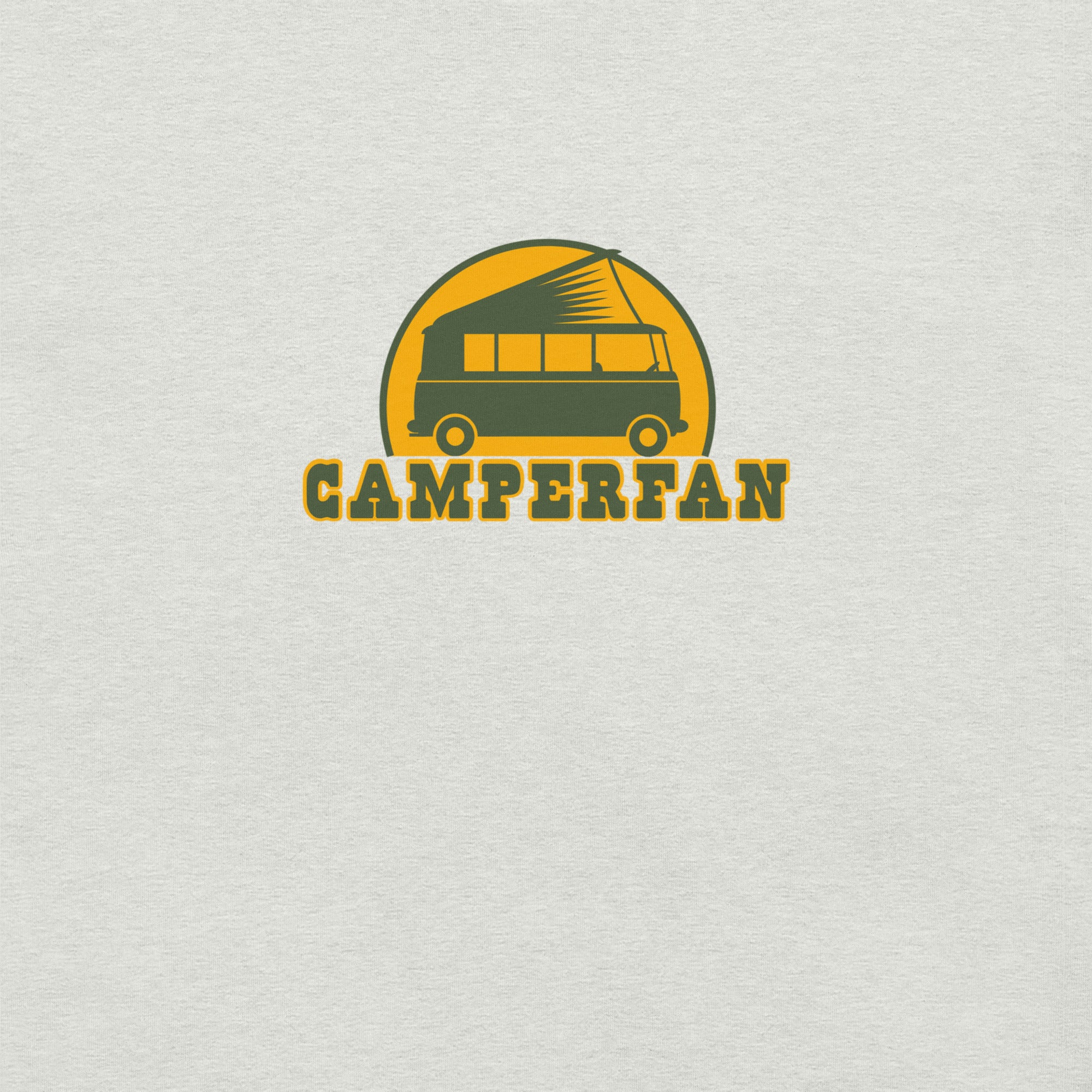Unisex t-shirt Camperfan on light heather colors