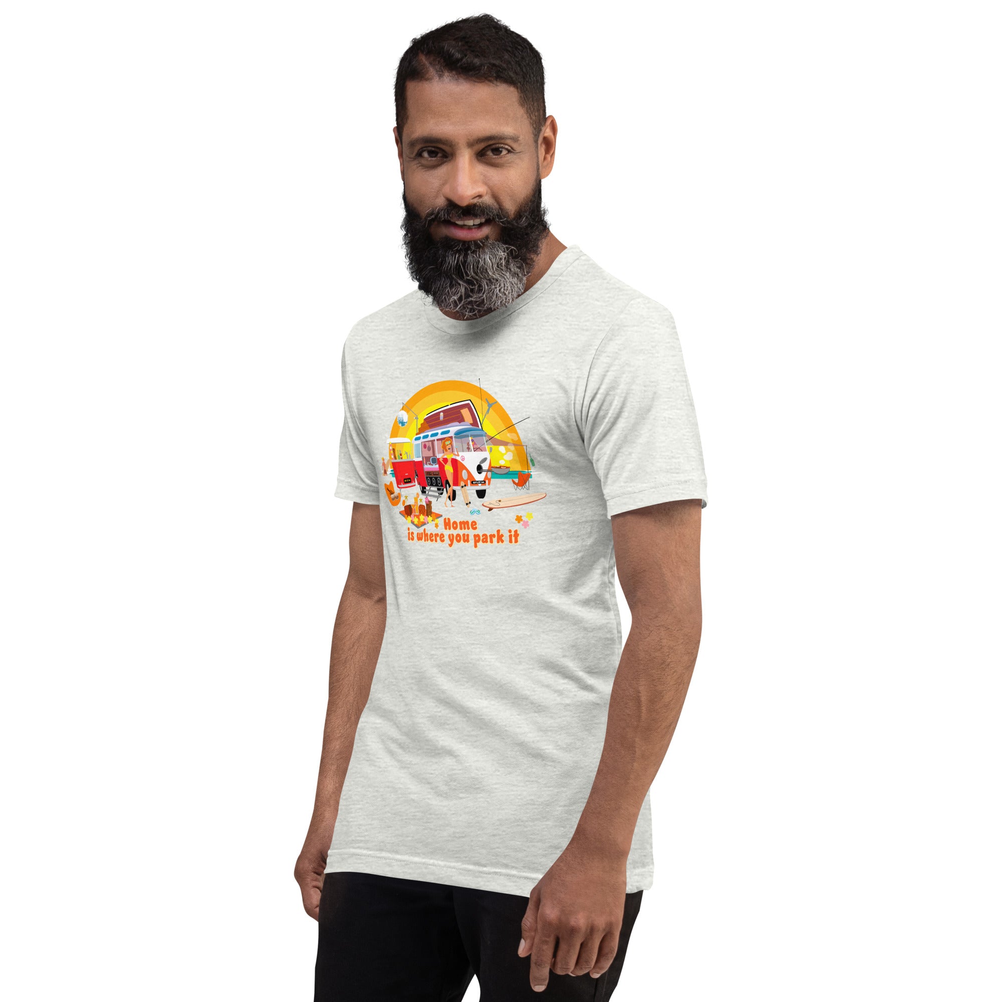 Unisex cotton t-shirt Ultra Combi on light heather colors