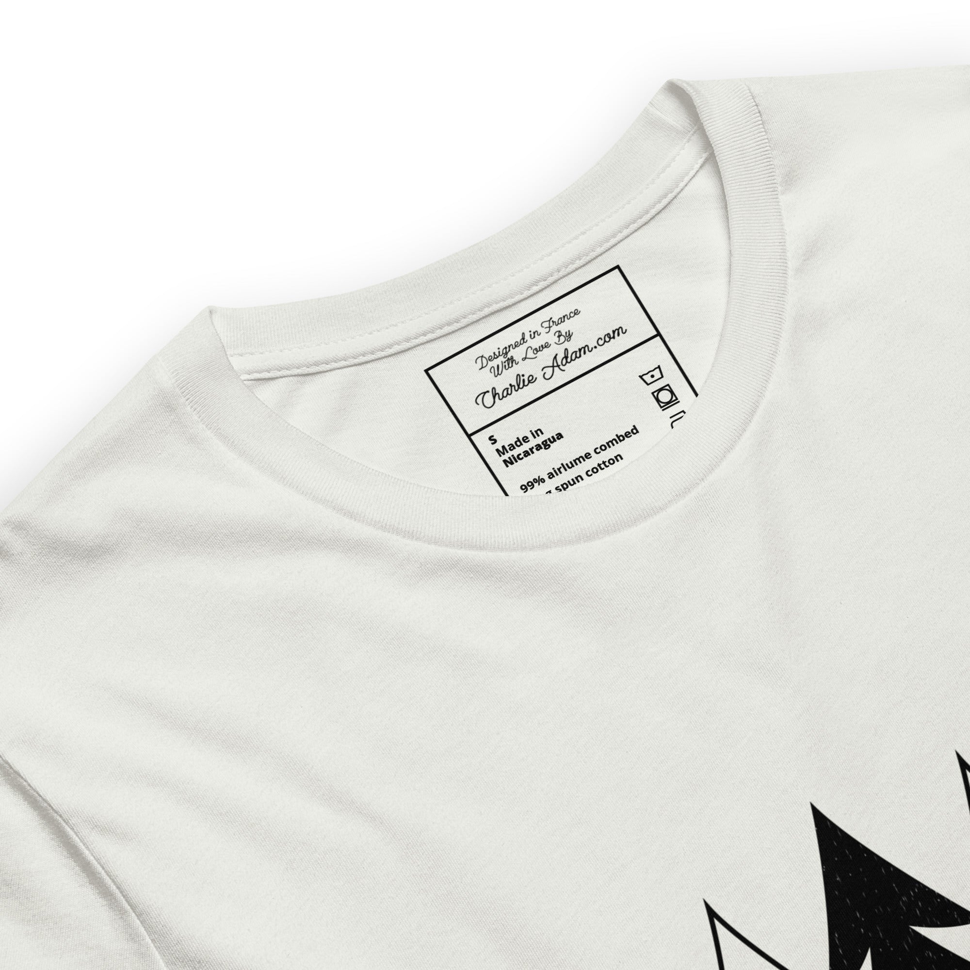 Unisex t-shirt Tree hugging zone on light heather colors