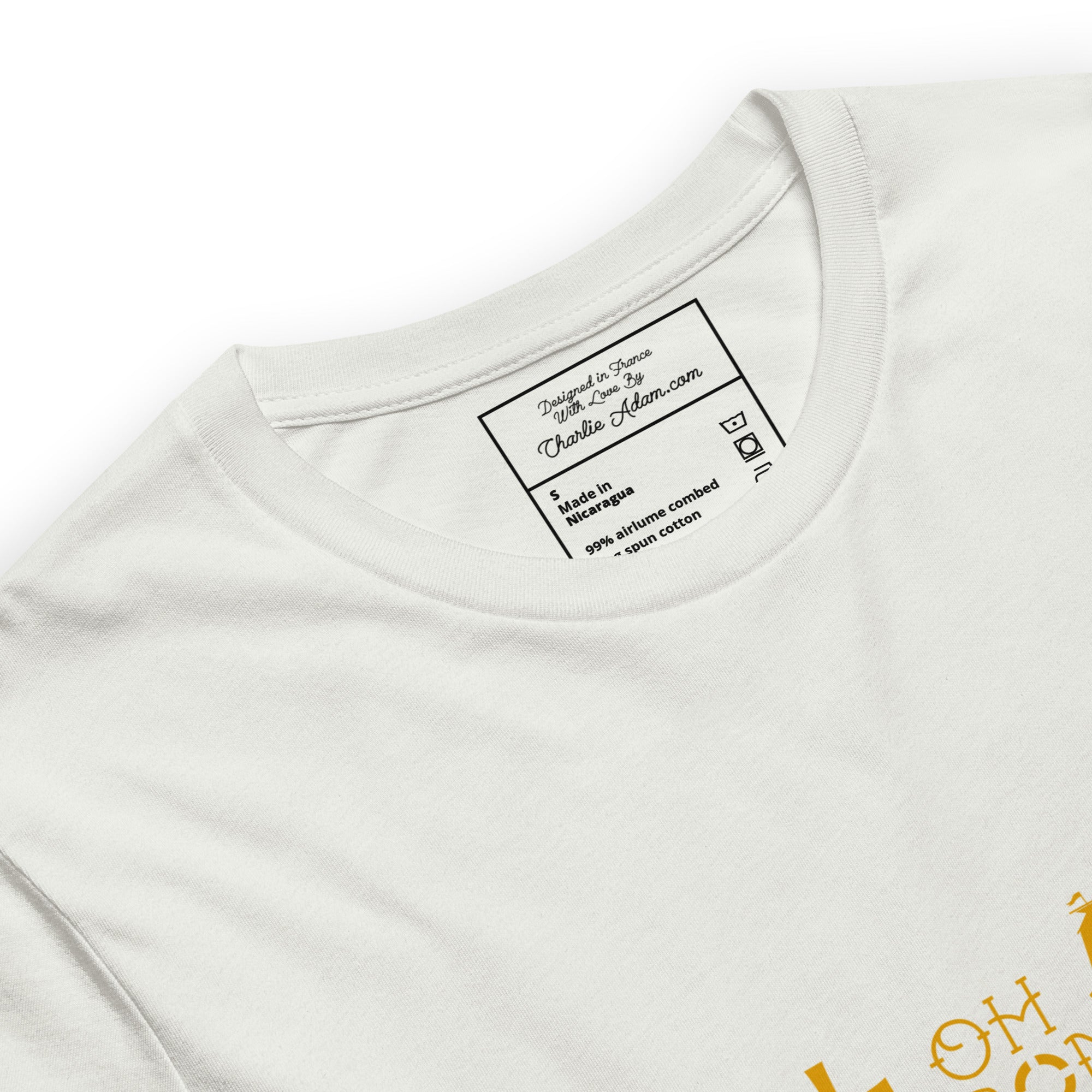 T-shirt en coton unisexe Oh Bonne Mer 2 sur couleurs claires