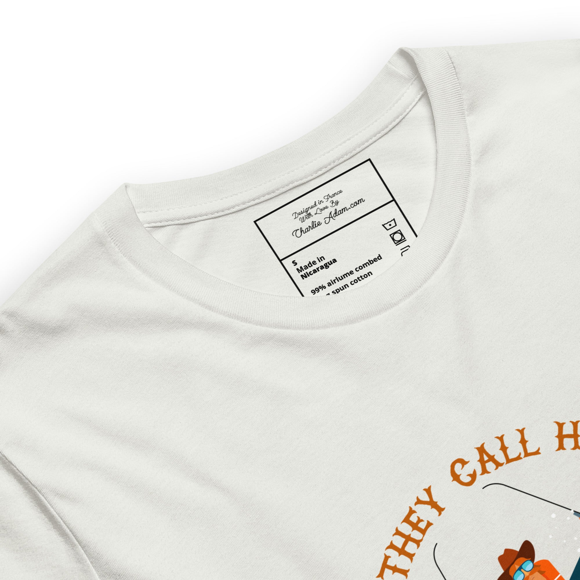 T-shirt en coton unisexe Hot Dogger sur couleurs claires