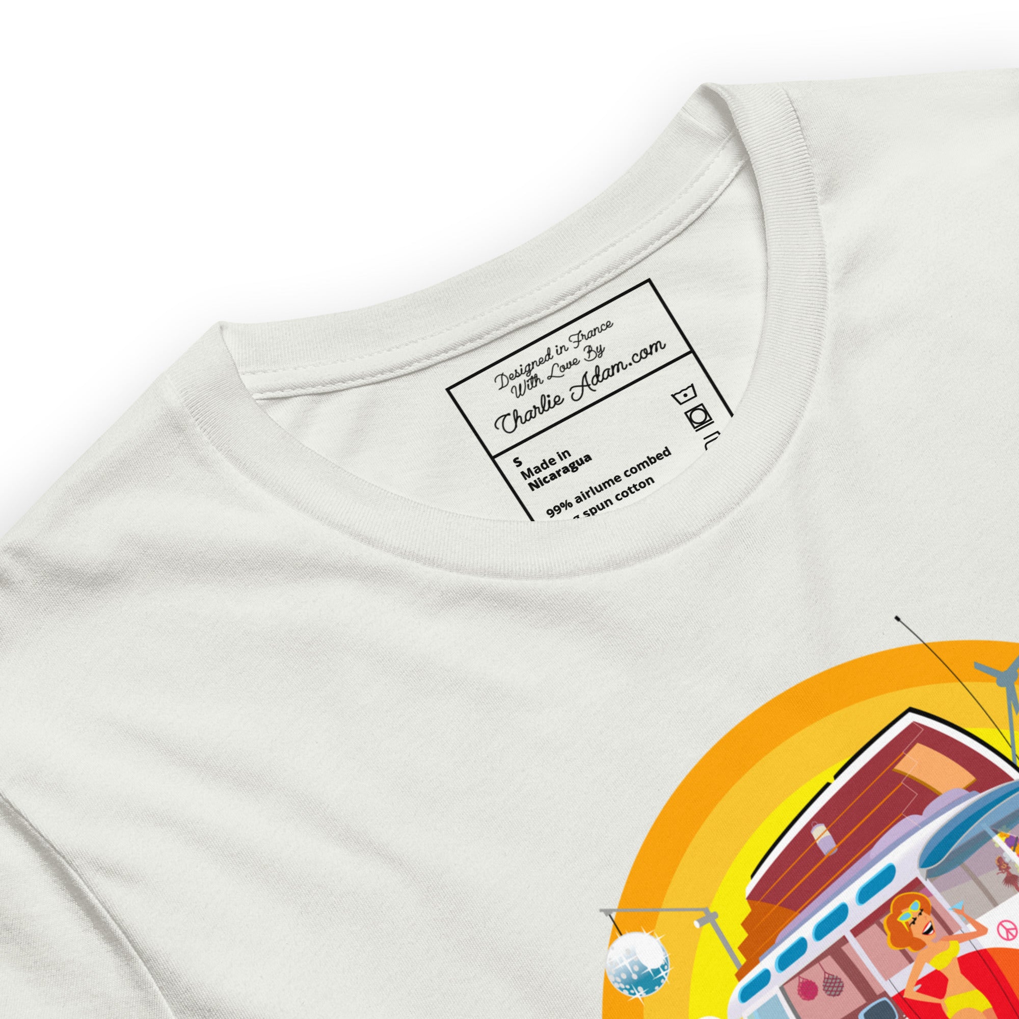 Unisex cotton t-shirt Ultra Combi on light heather colors