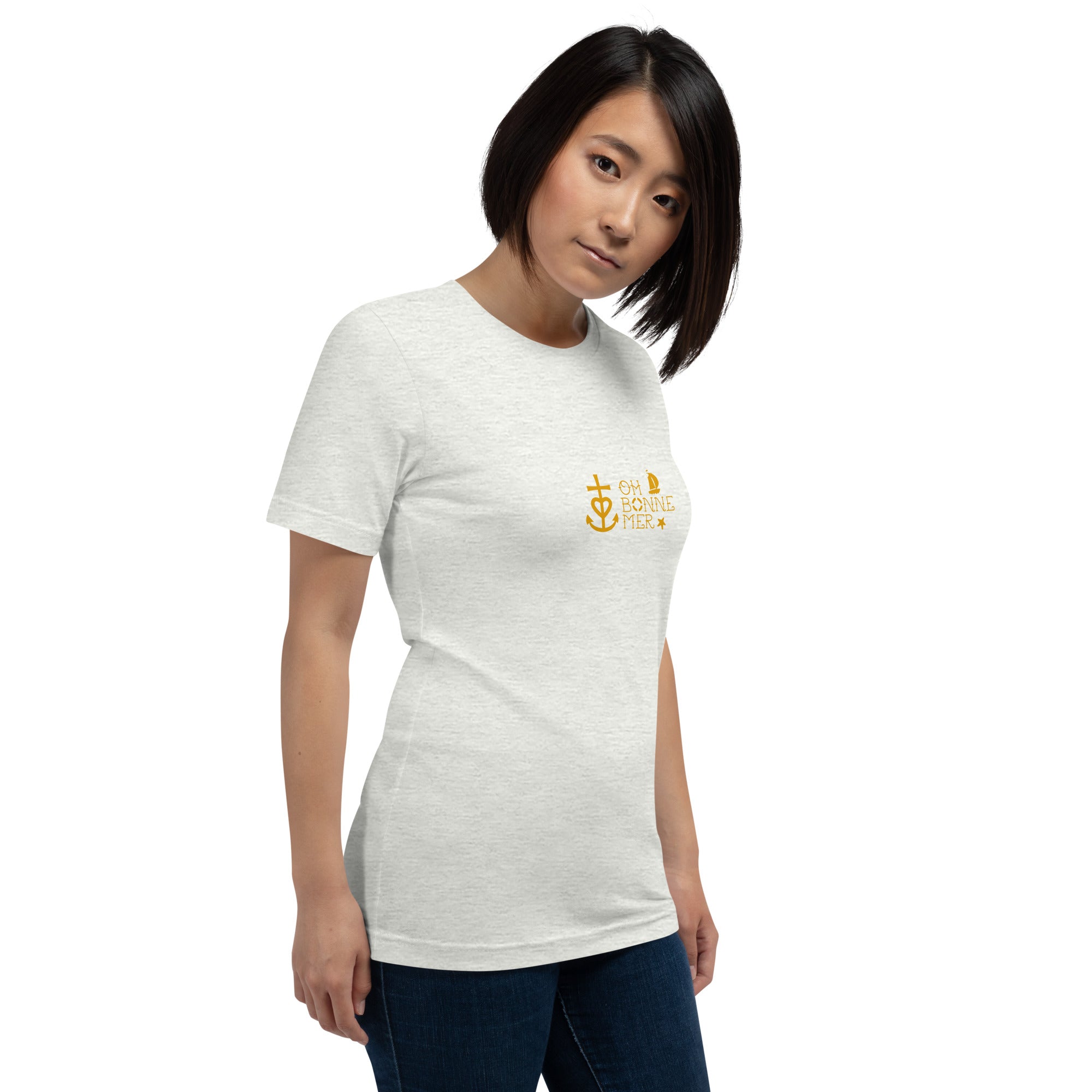 T-shirt en coton unisexe Oh Bonne Mer 2 sur couleurs claires