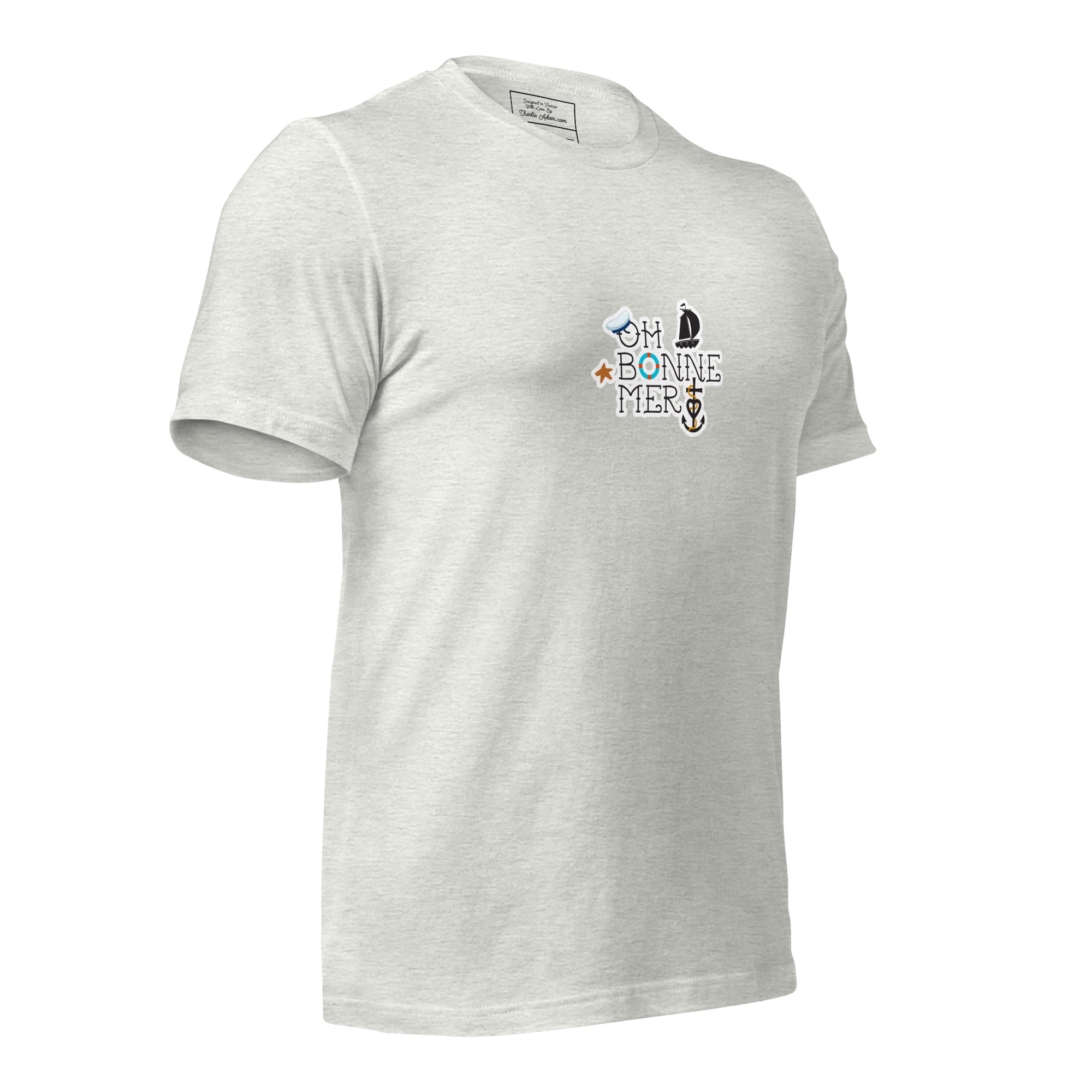 T-shirt en coton unisexe Oh Bonne Mer 3 sur couleurs claires