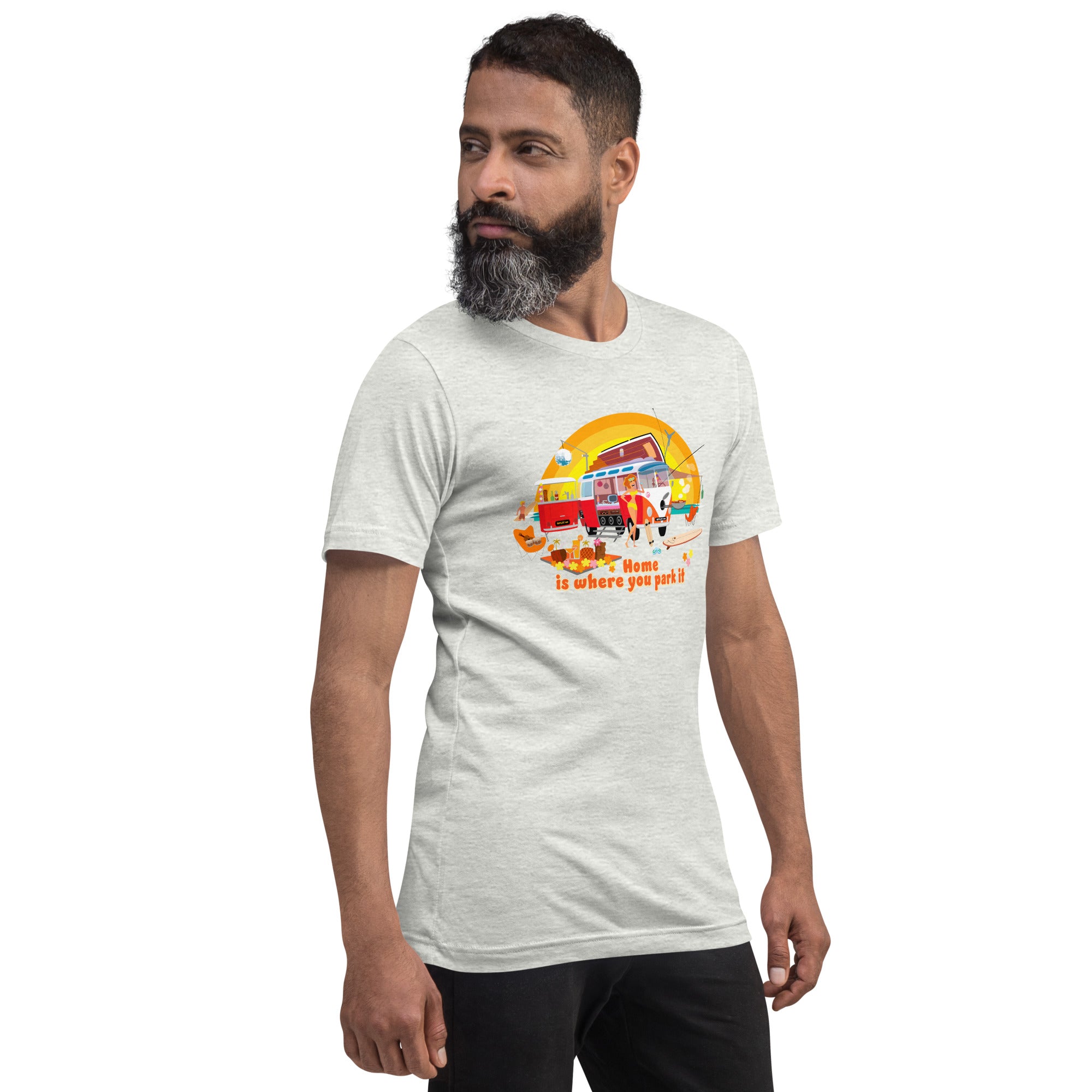 Unisex cotton t-shirt Ultra Combi on light heather colors