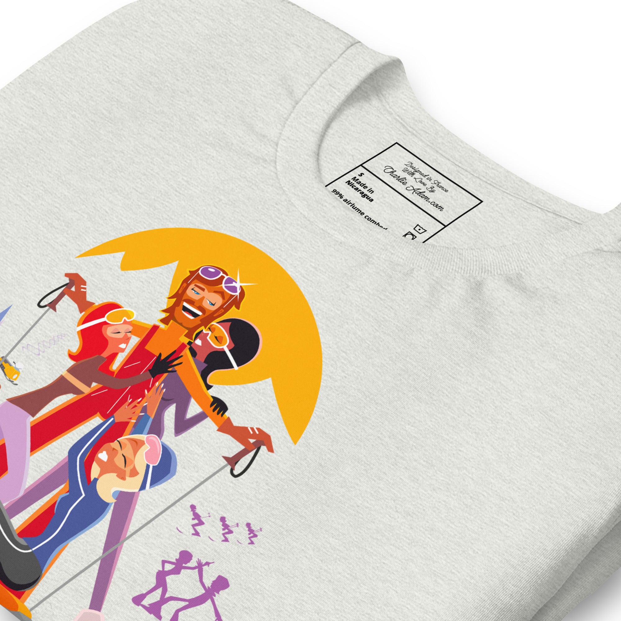 T-shirt en coton unisexe Love instructor First lesson free sur couleurs claires