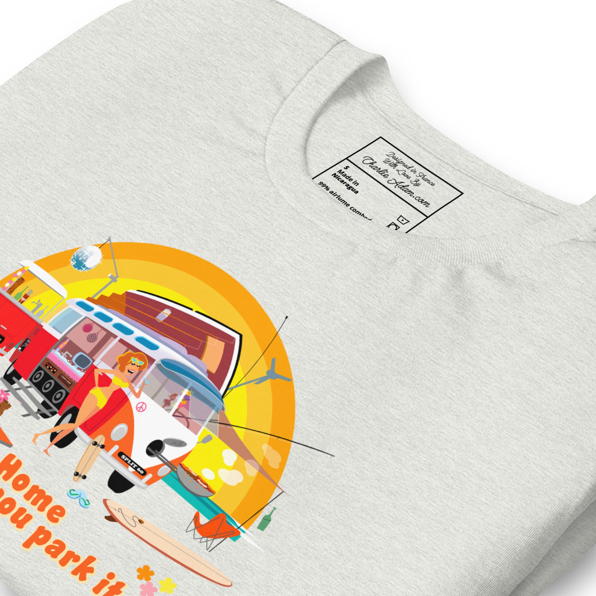 Unisex cotton t-shirt Ultra Combi on light heather colors