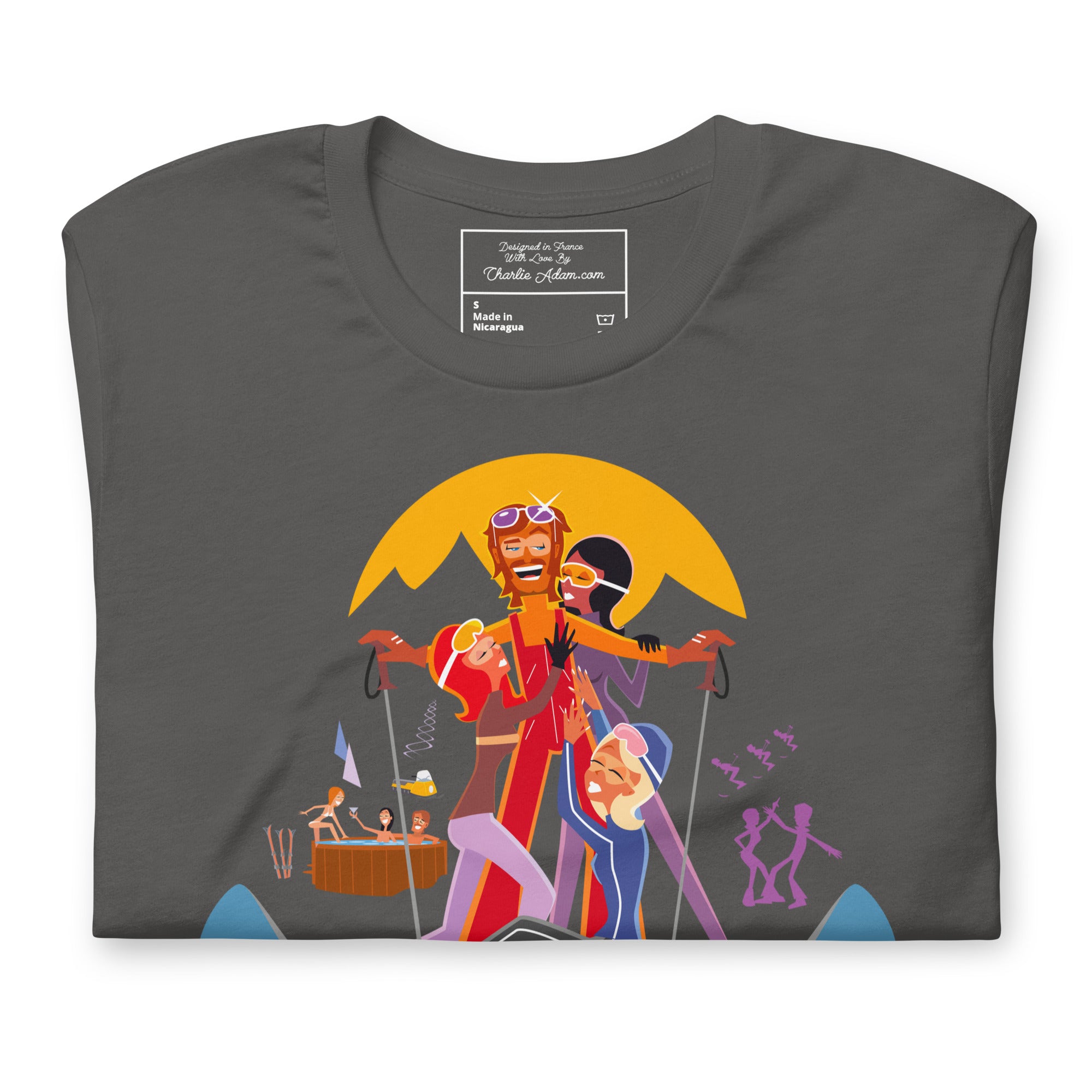 T-shirt en coton unisexe Love instructor First lesson free sur couleurs foncées