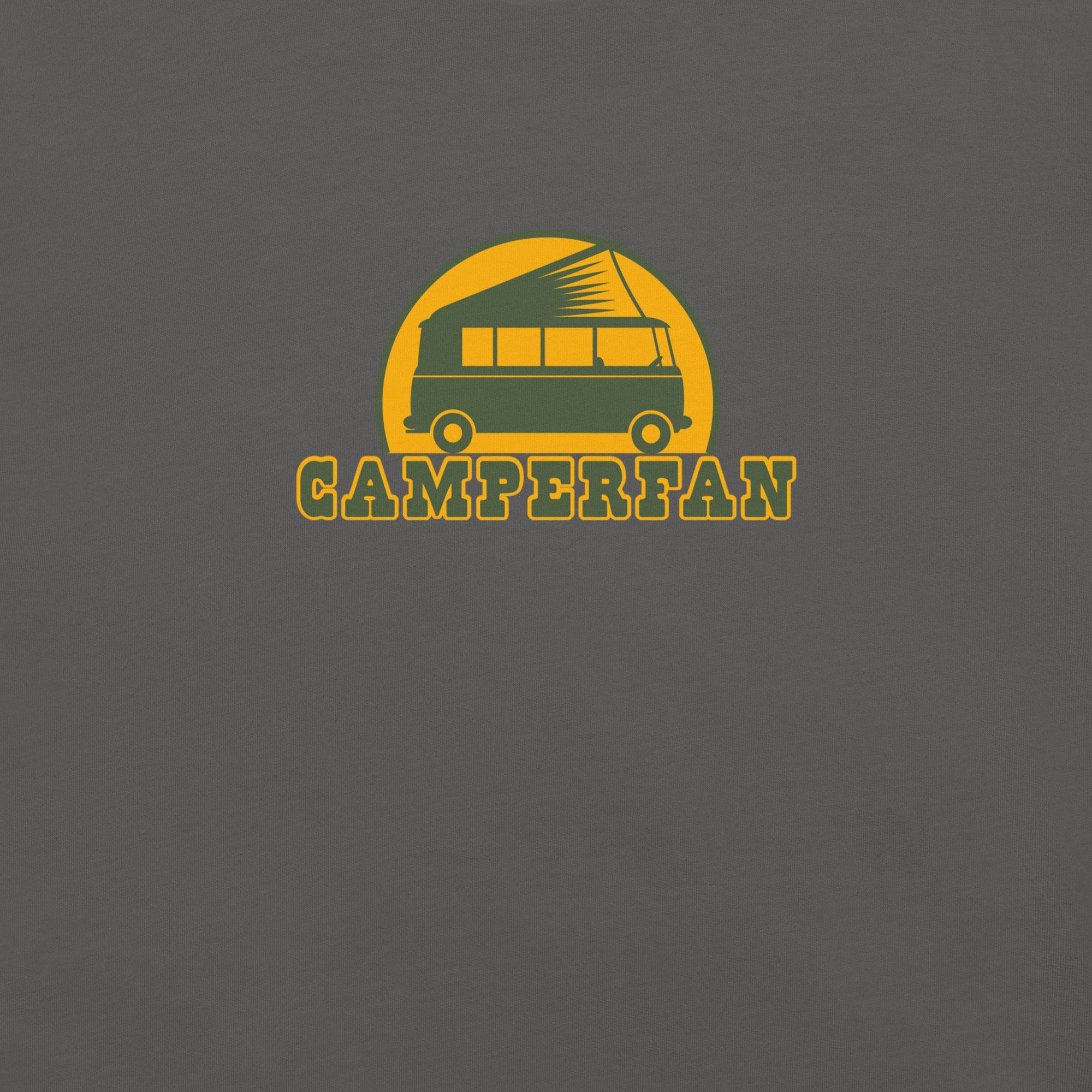 Unisex cotton t-shirt Camperfan on dark colors