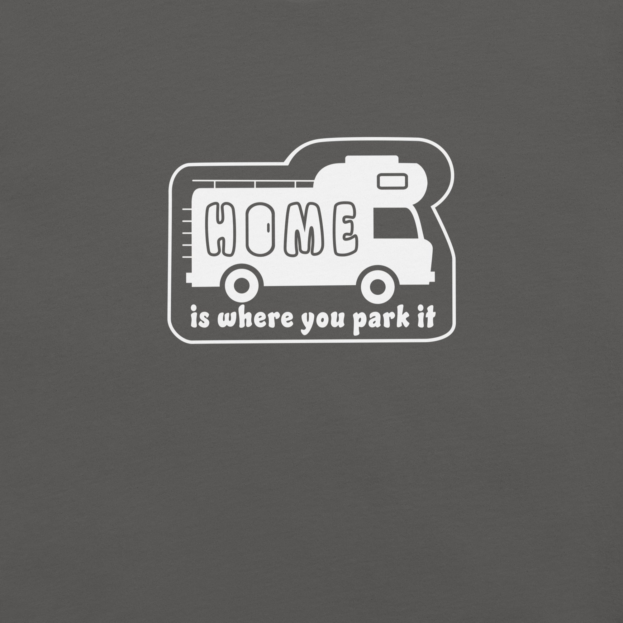 Unisex cotton t-shirt Bold Camper Van on dark colors