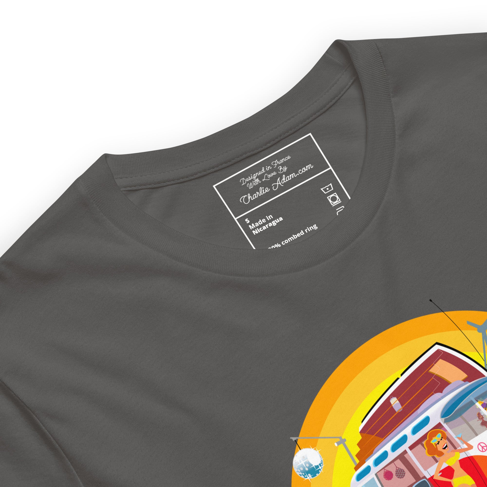 Unisex cotton t-shirt Ultra Combi on dark colors