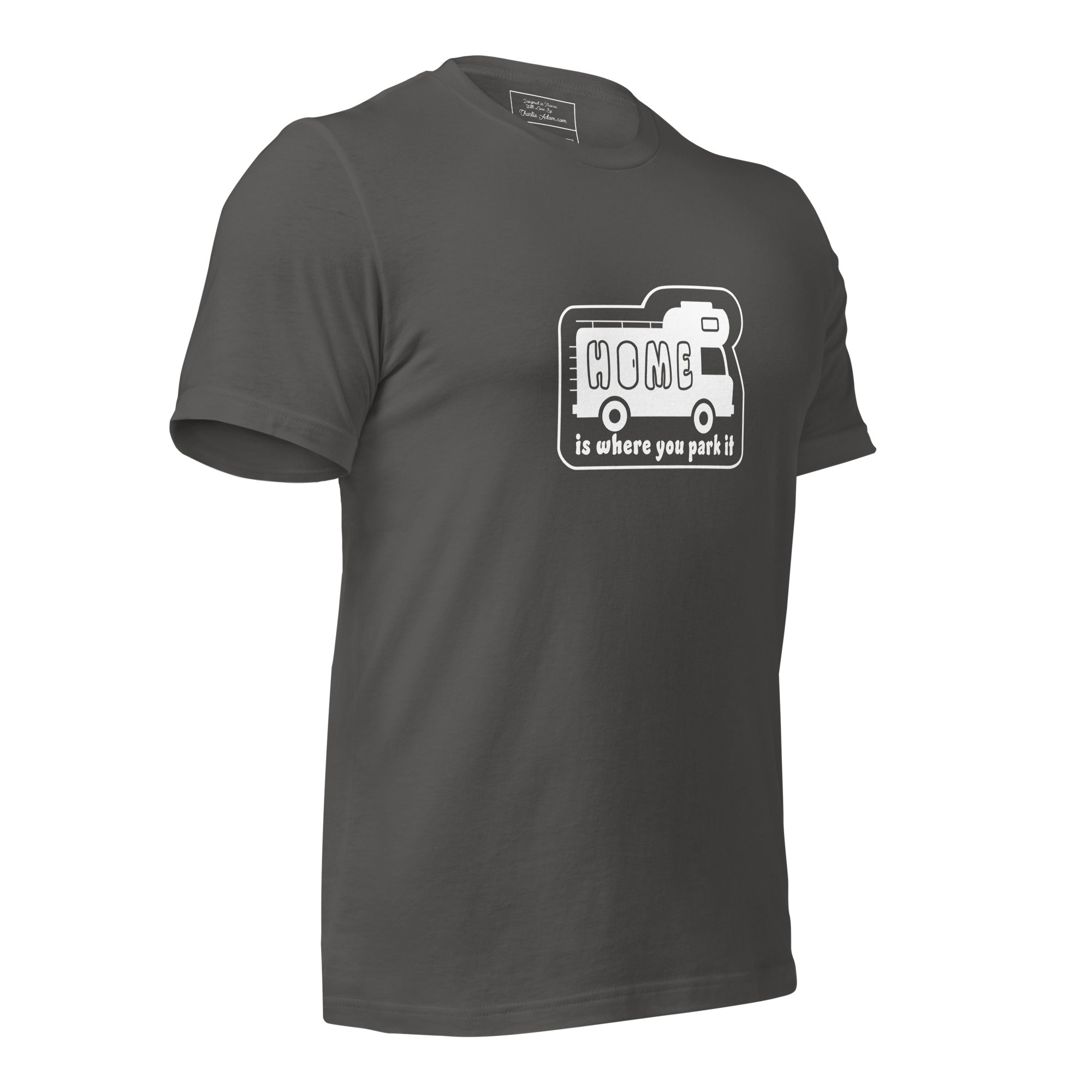 Unisex cotton t-shirt Bold Camper Van on dark colors