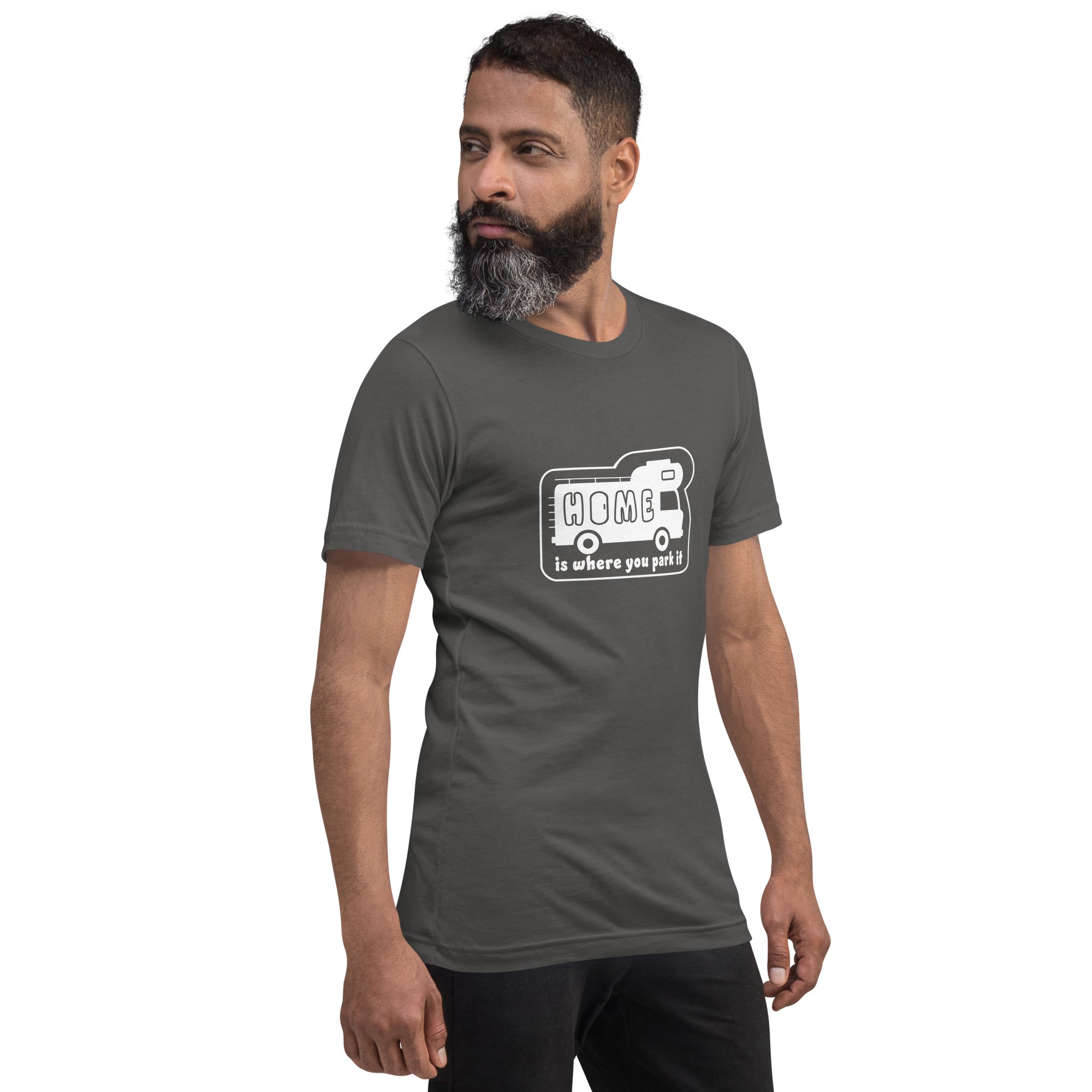 Unisex cotton t-shirt Bold Camper Van on dark colors