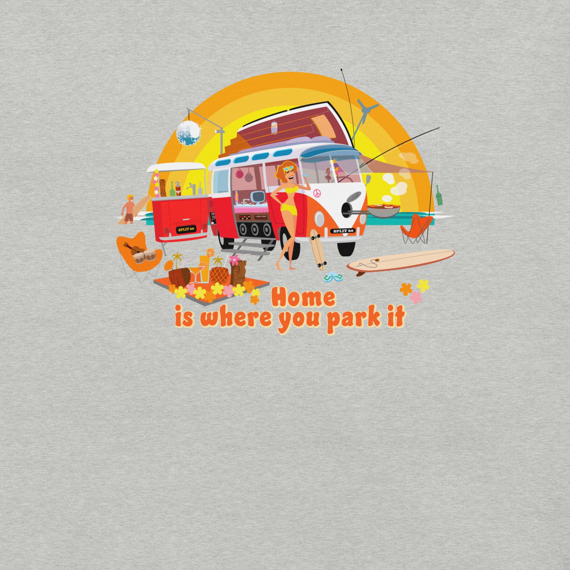 Unisex cotton t-shirt Ultra Combi on light heather colors