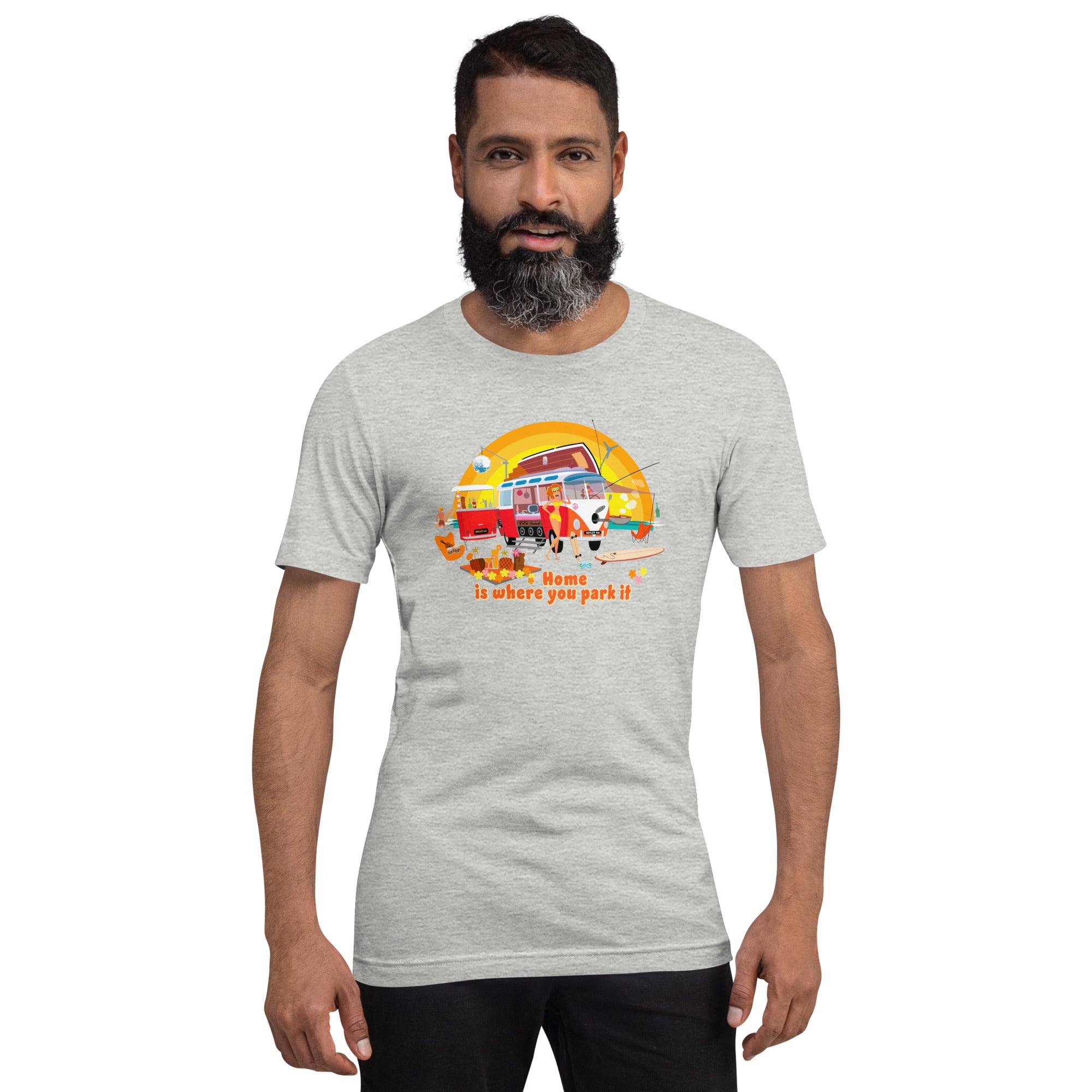 Unisex cotton t-shirt Ultra Combi on light heather colors