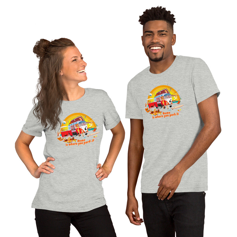 Unisex cotton t-shirt Ultra Combi on light heather colors