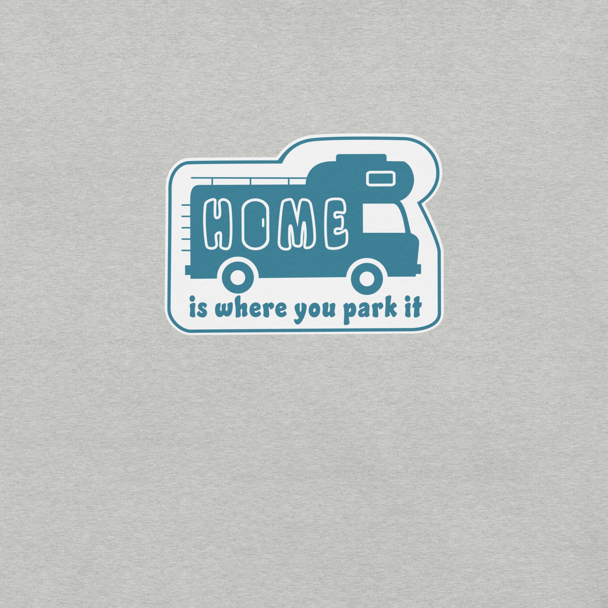 Unisex cotton t-shirt Bold Camper Van on light heather colors