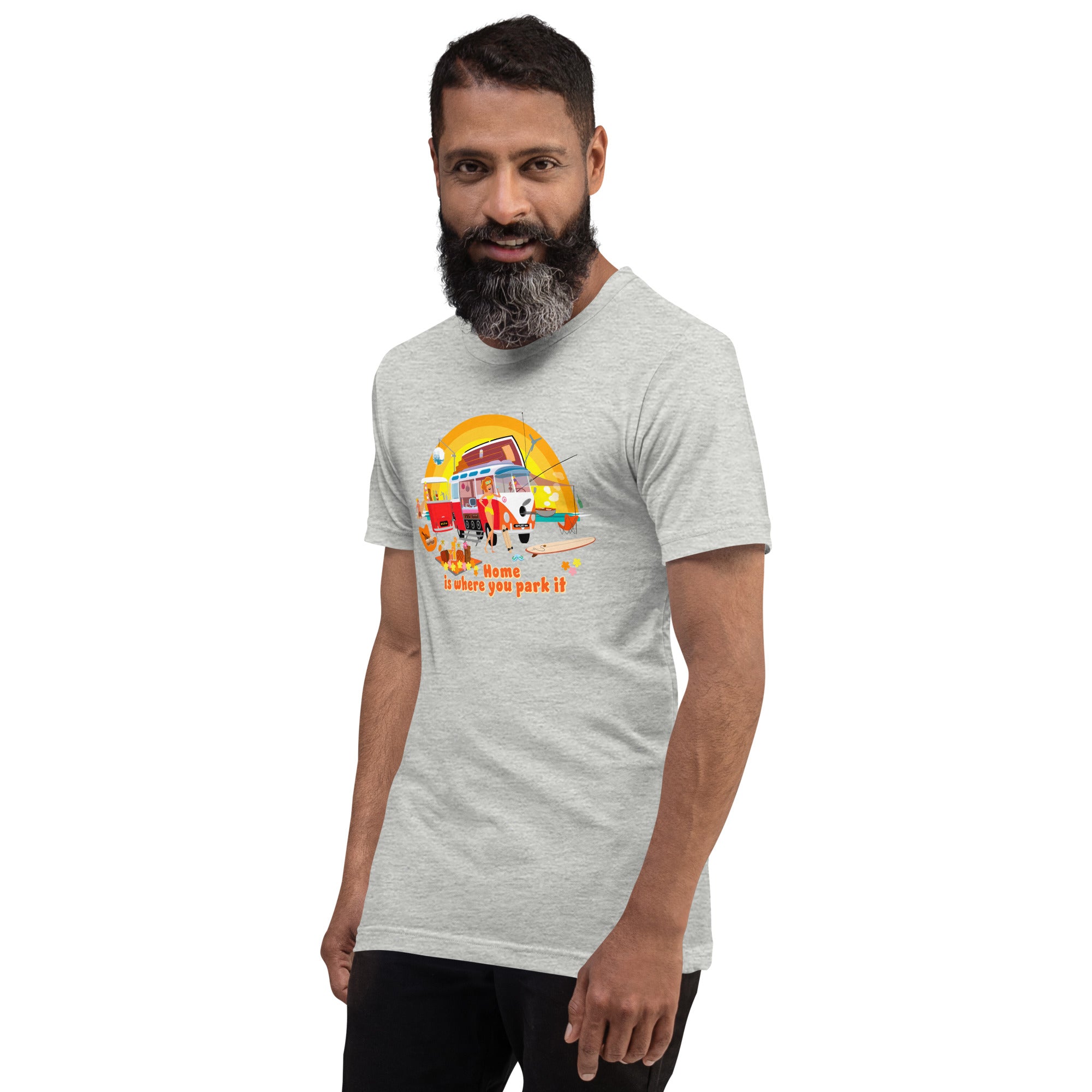 Unisex cotton t-shirt Ultra Combi on light heather colors