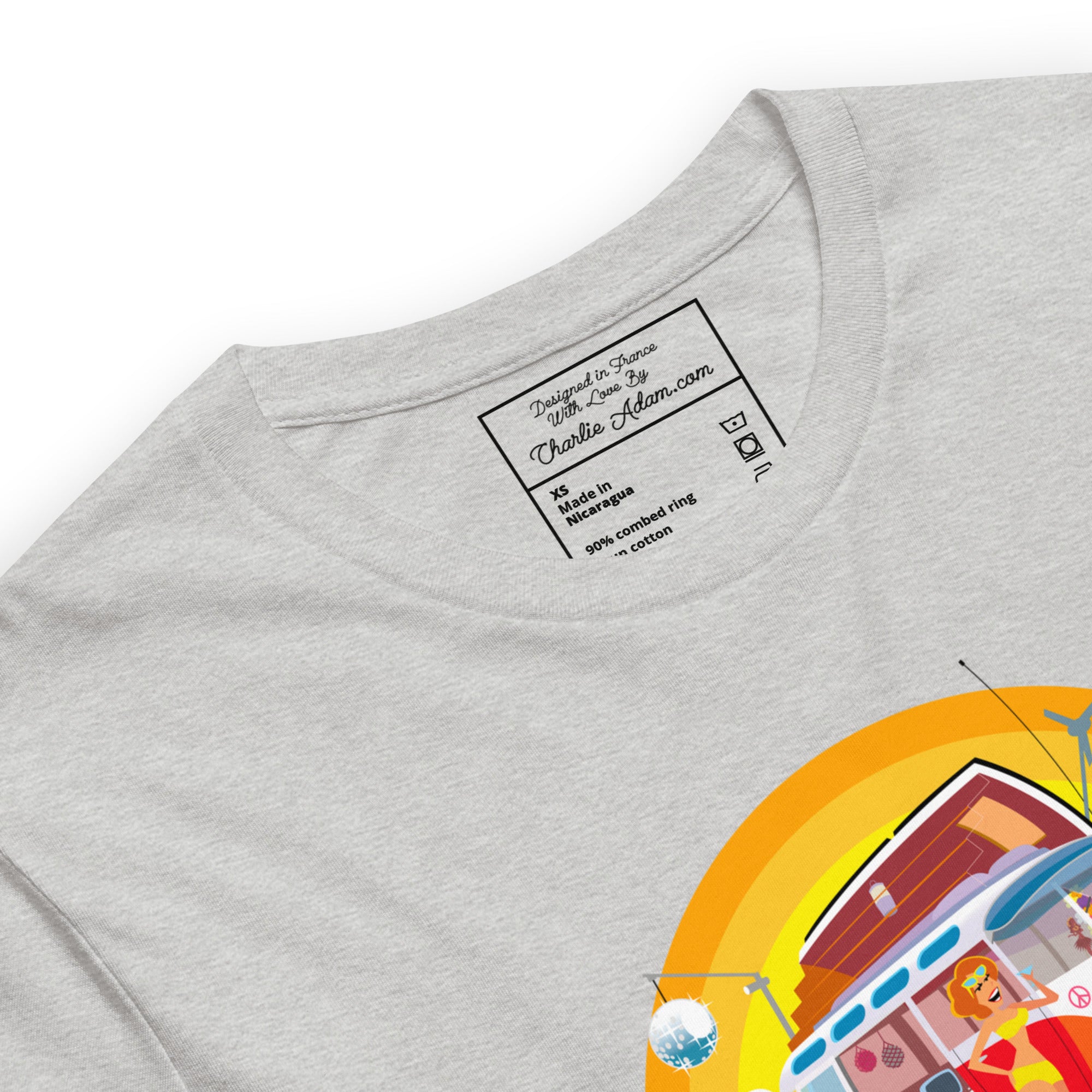 Unisex cotton t-shirt Ultra Combi on light heather colors