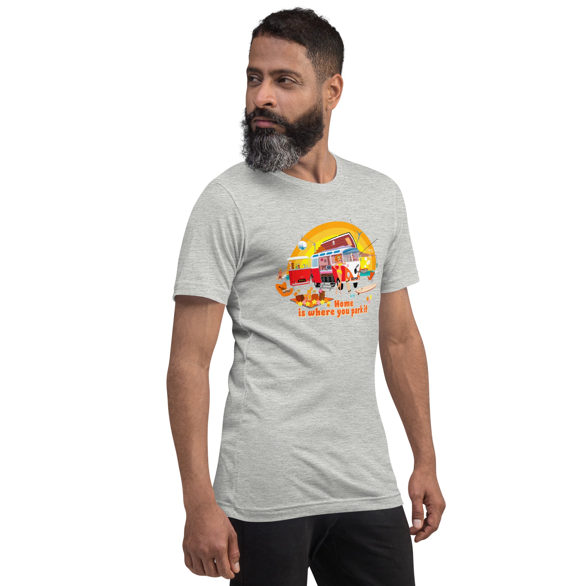 Unisex cotton t-shirt Ultra Combi on light heather colors
