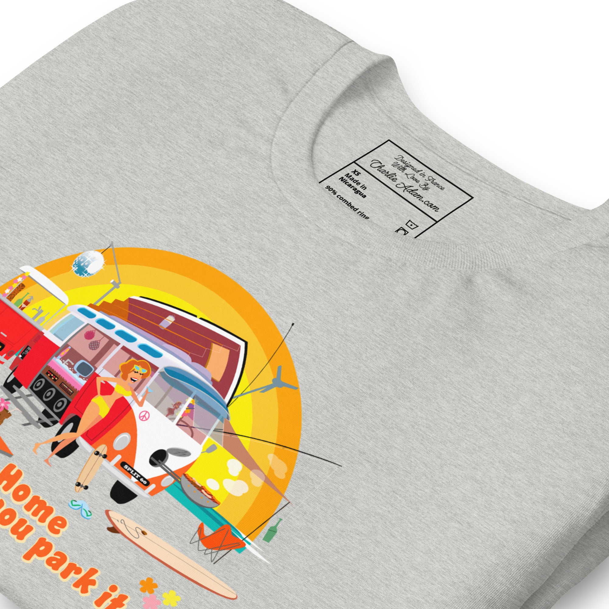 Unisex cotton t-shirt Ultra Combi on light heather colors