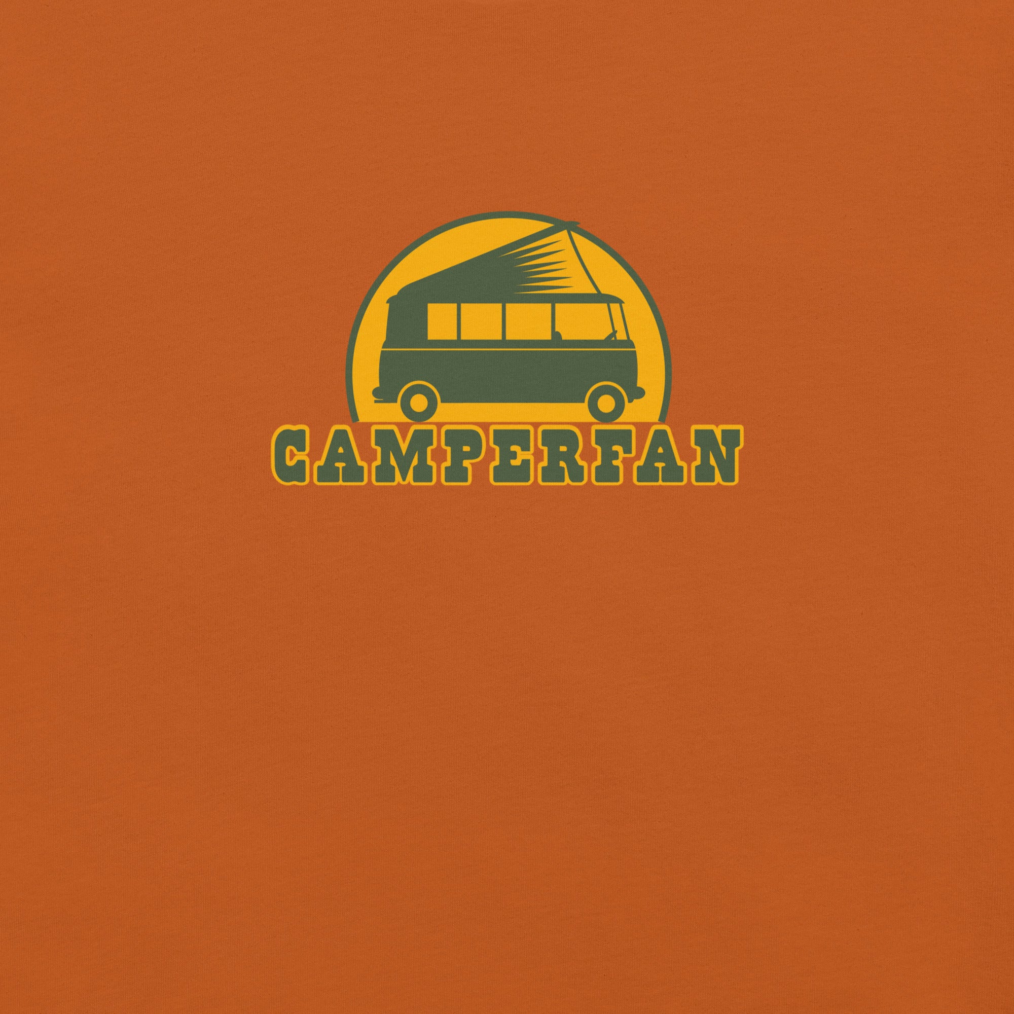 Unisex cotton t-shirt Camperfan on bright colors