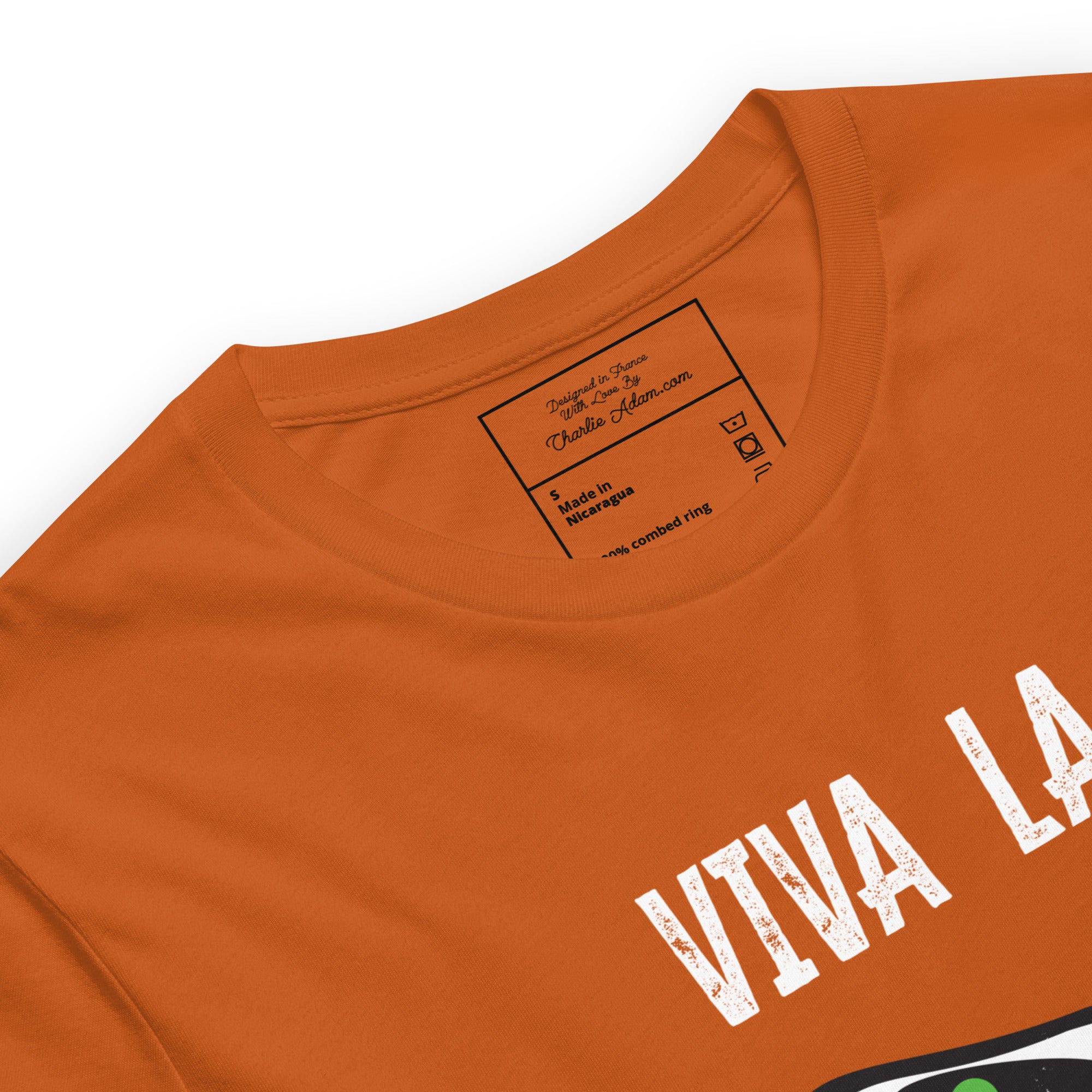 T-shirt en coton unisexe Viva la Rebolochon sur couleurs vives