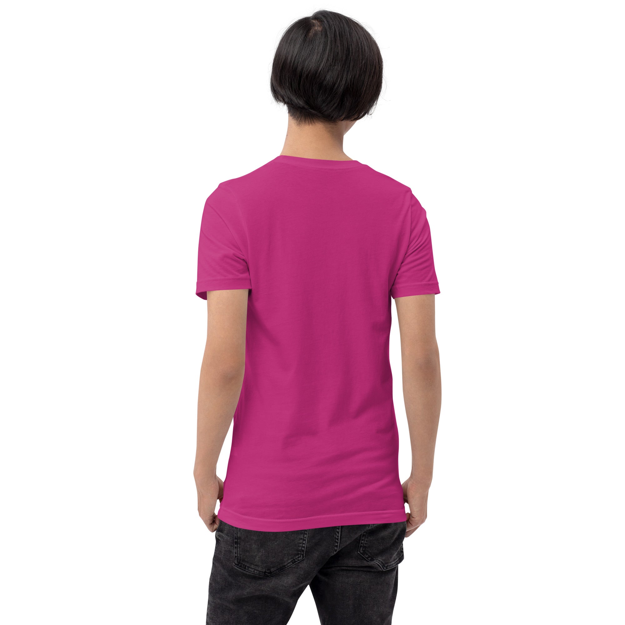 T-shirt en coton unisexe Gondolas in the mist sur couleurs vives
