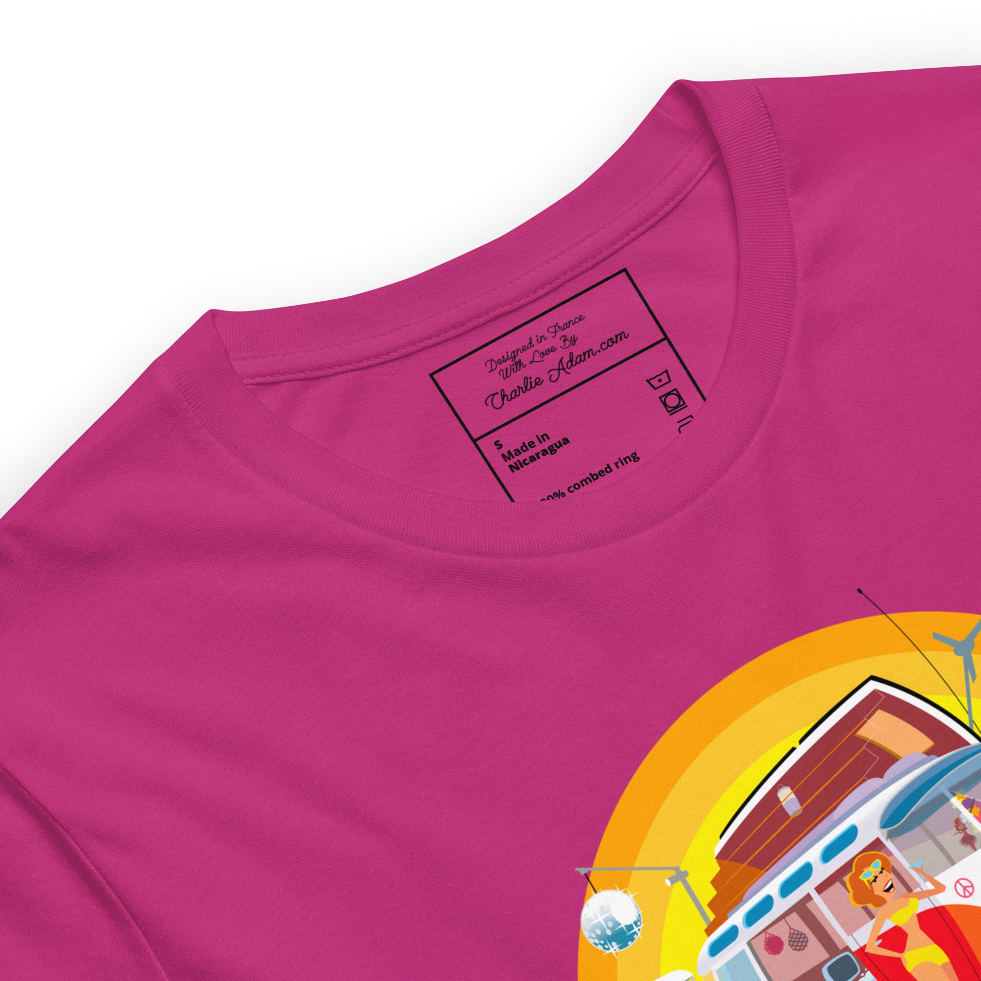 Unisex cotton t-shirt Ultra Combi on bright colors