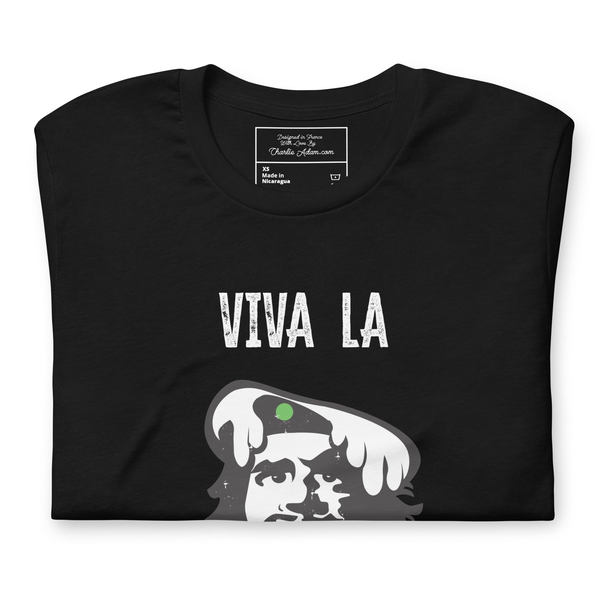T-shirt en coton unisexe Viva la Rebolochon sur couleurs foncées
