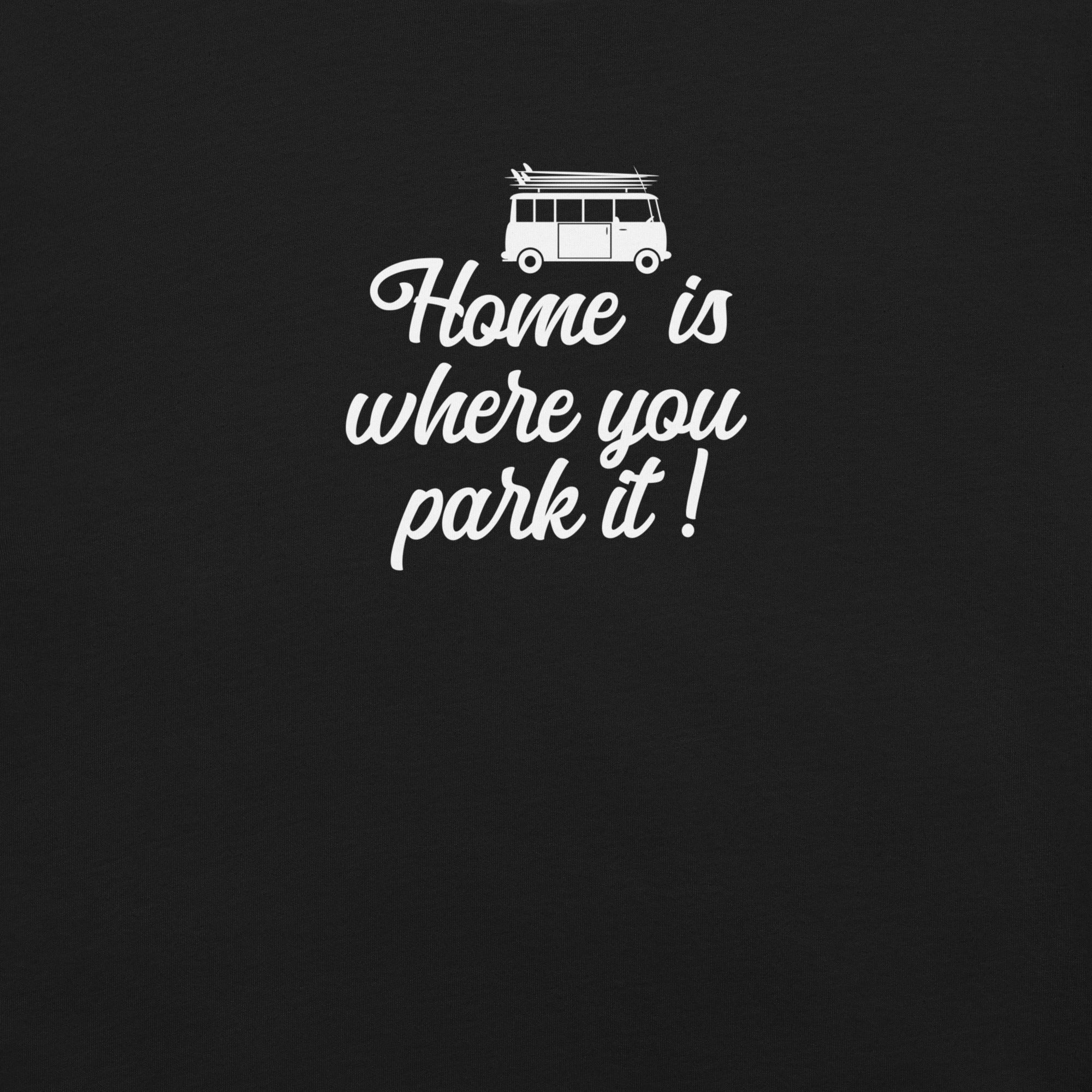 T-shirt en coton unisexe White Surf Combi sur couleurs foncées