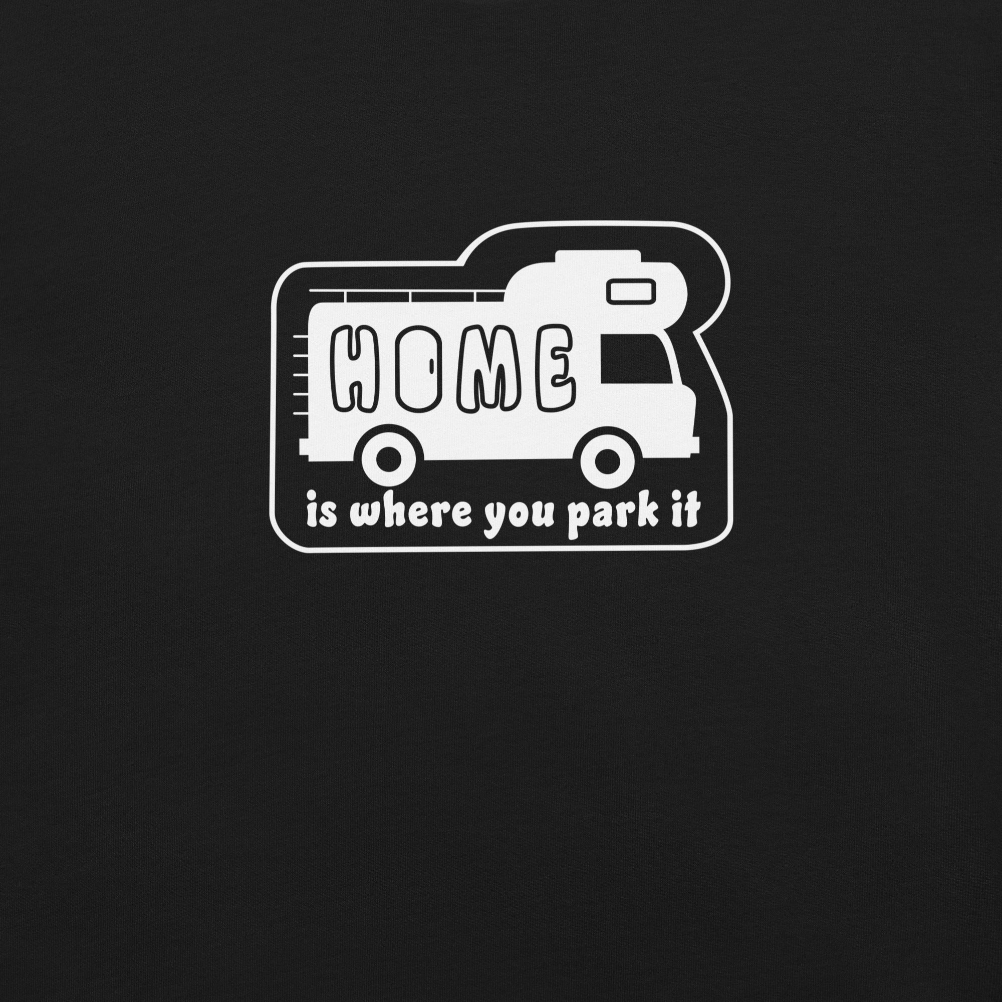 Unisex cotton t-shirt Bold Camper Van on dark colors