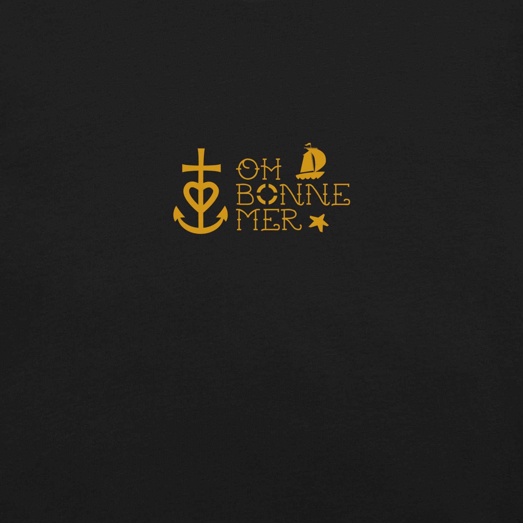Unisex cotton t-shirt Oh Bonne Mer 2 on dark colors
