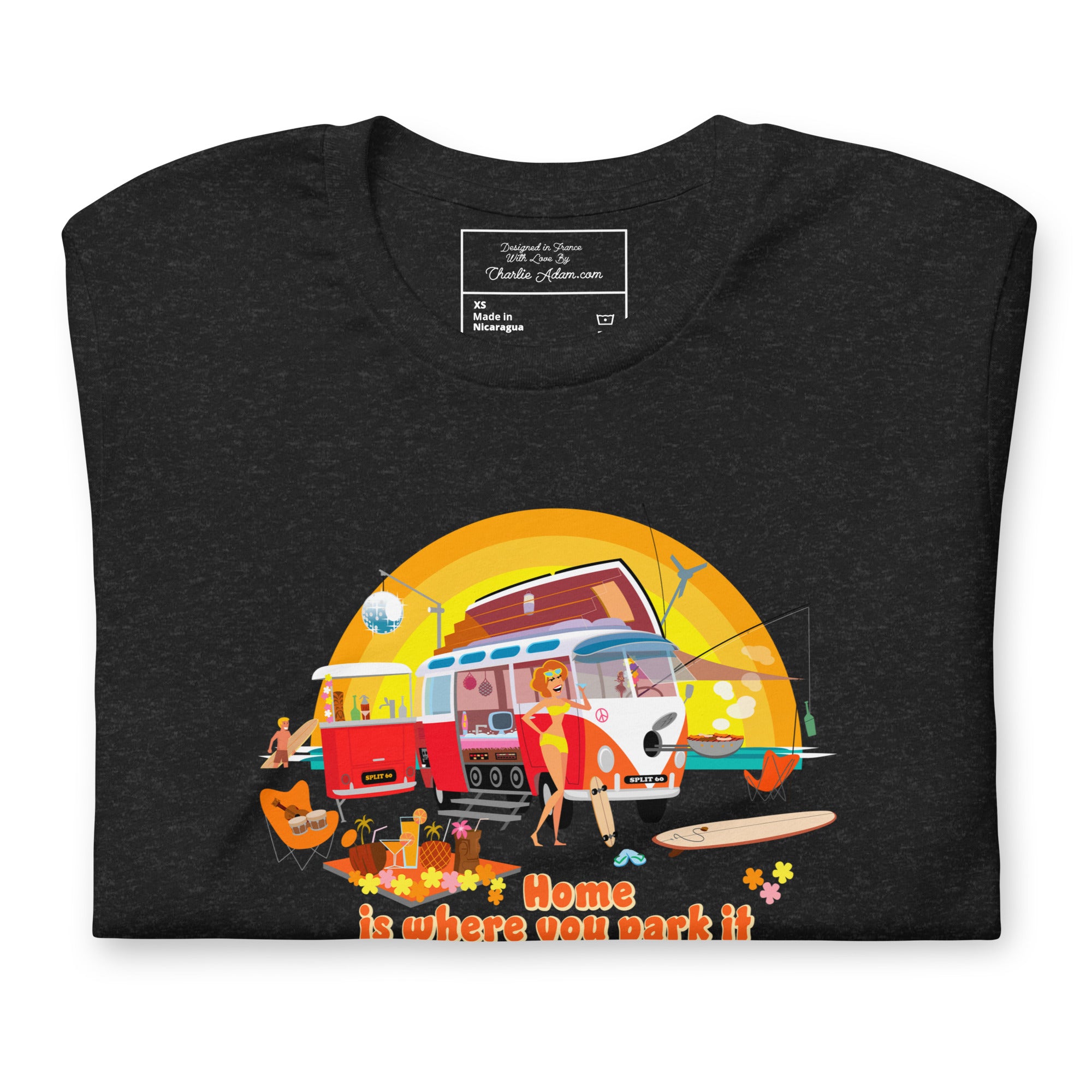 Unisex cotton t-shirt Ultra Combi on dark heather colors