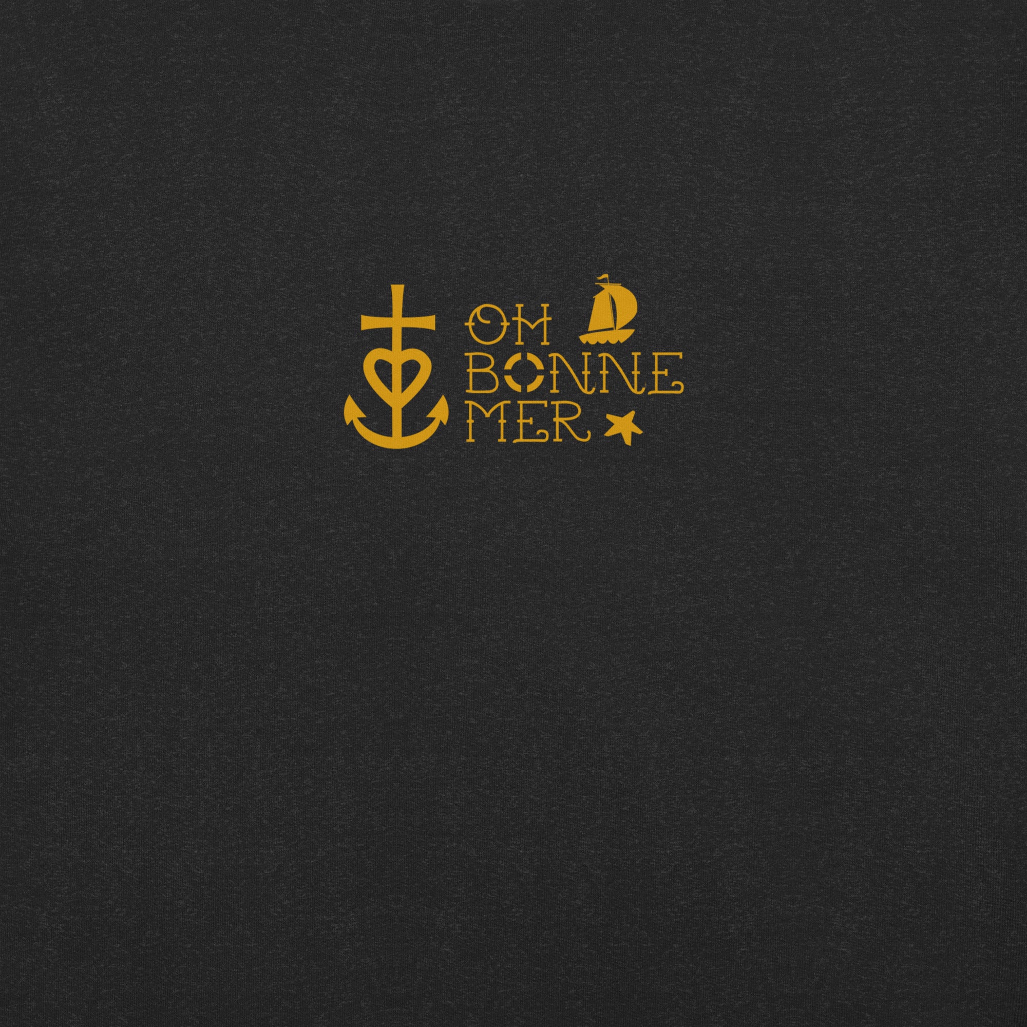 Unisex cotton t-shirt Oh Bonne Mer 2 on dark heather colors