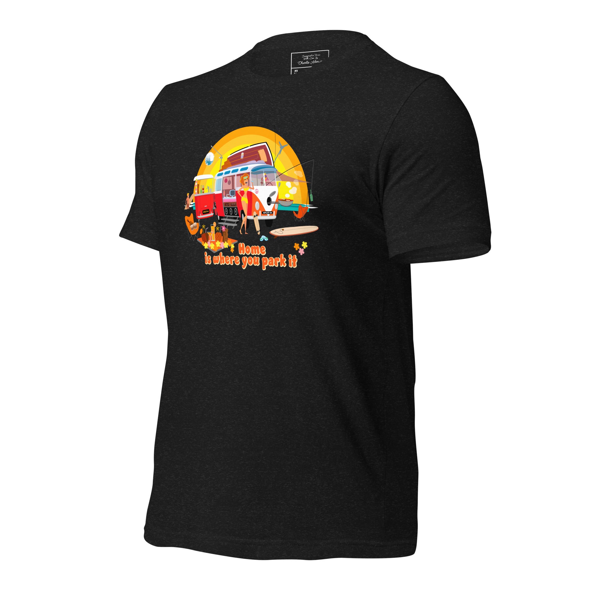 Unisex cotton t-shirt Ultra Combi on dark heather colors