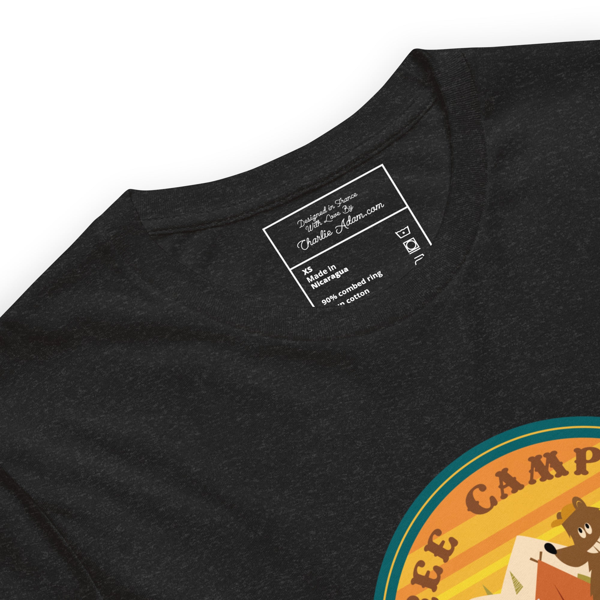 Unisex t-shirt Free Camping is not a crime on dark heather colors