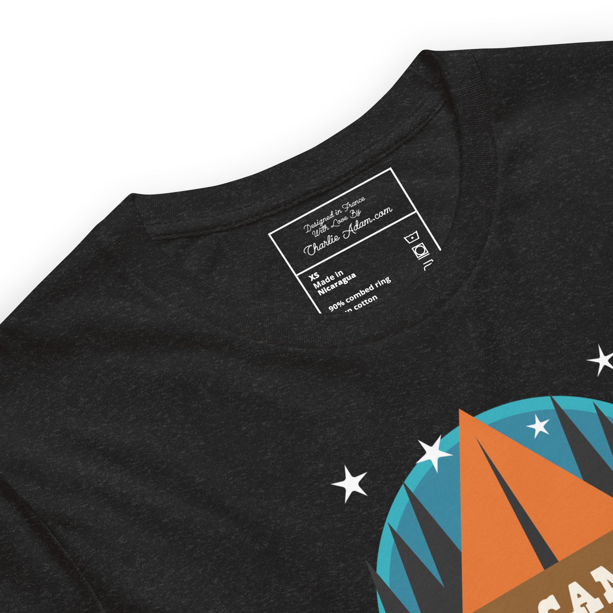 Unisex t-shirt Free camping is not a crime on dark heather colors