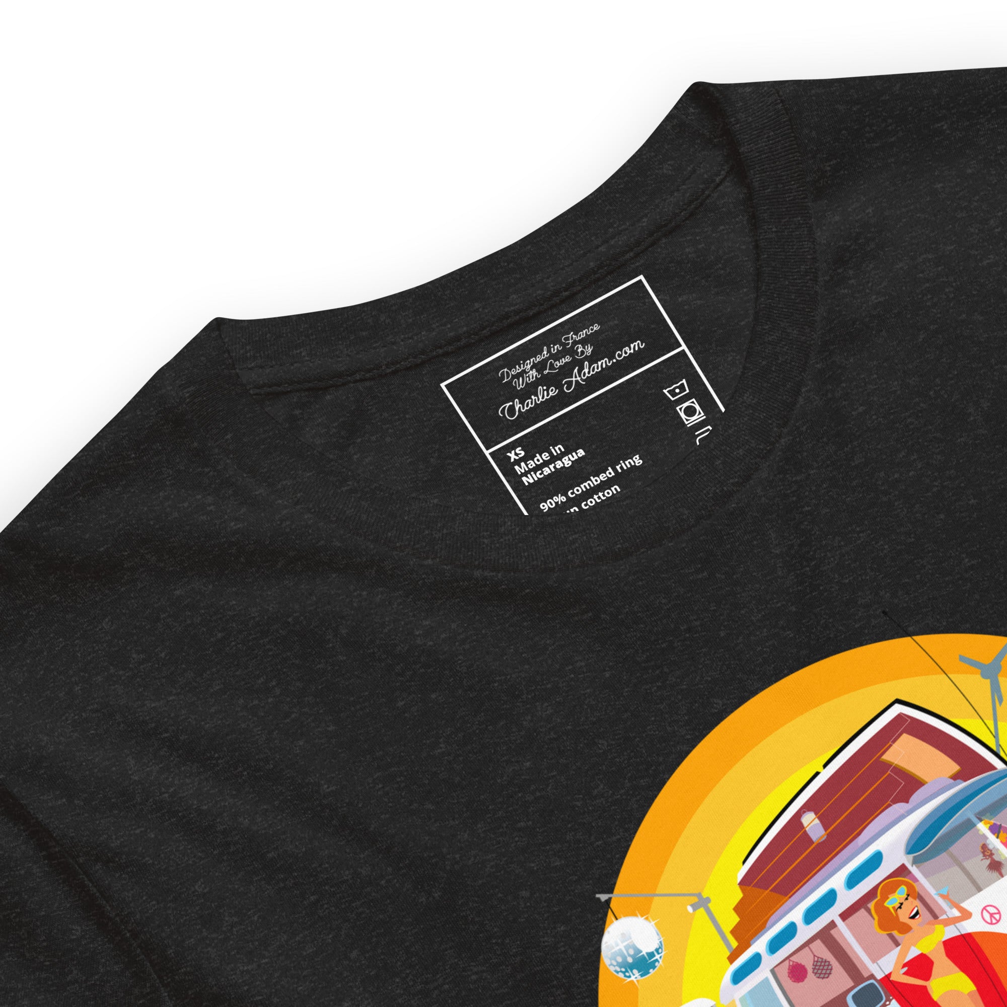 Unisex cotton t-shirt Ultra Combi on dark heather colors