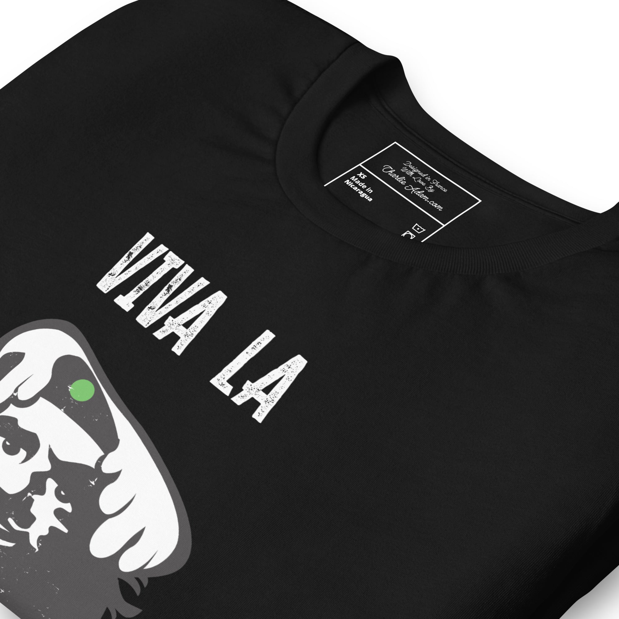 T-shirt en coton unisexe Viva la Rebolochon sur couleurs foncées