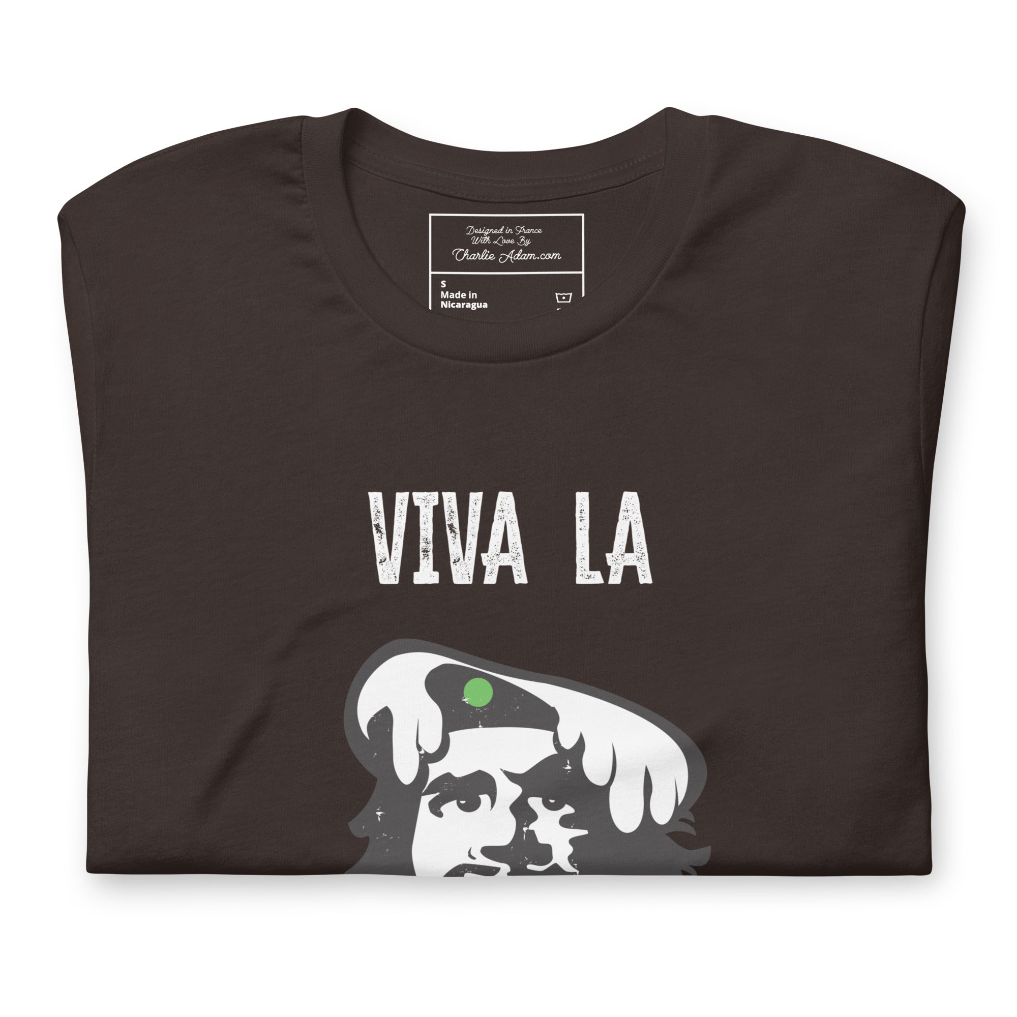 T-shirt en coton unisexe Viva la Rebolochon sur couleurs foncées